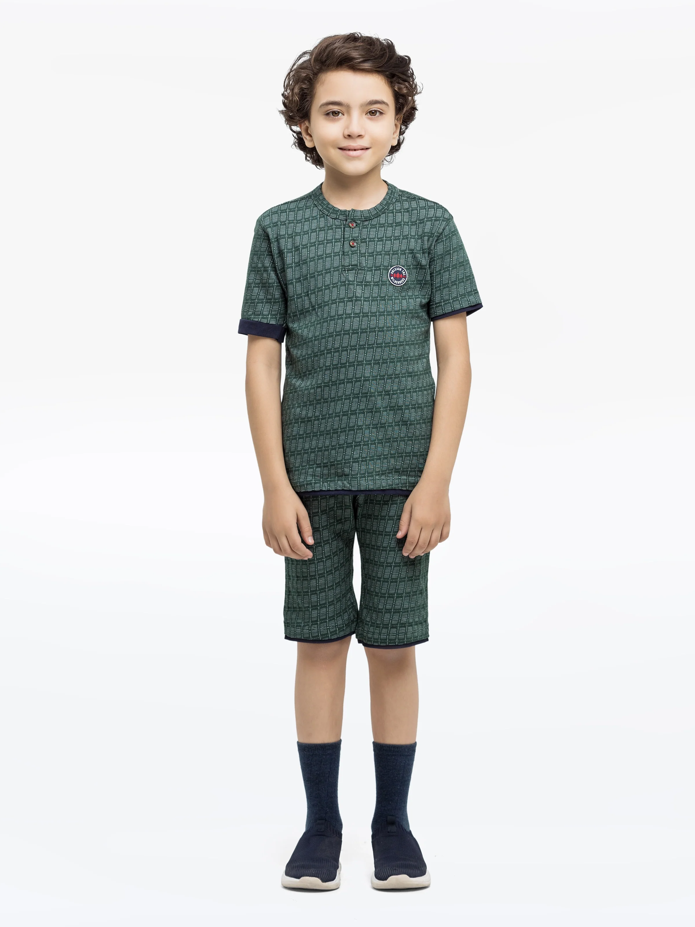 Boy's Bottle Green Co-Ord Set - EBTCS24-026