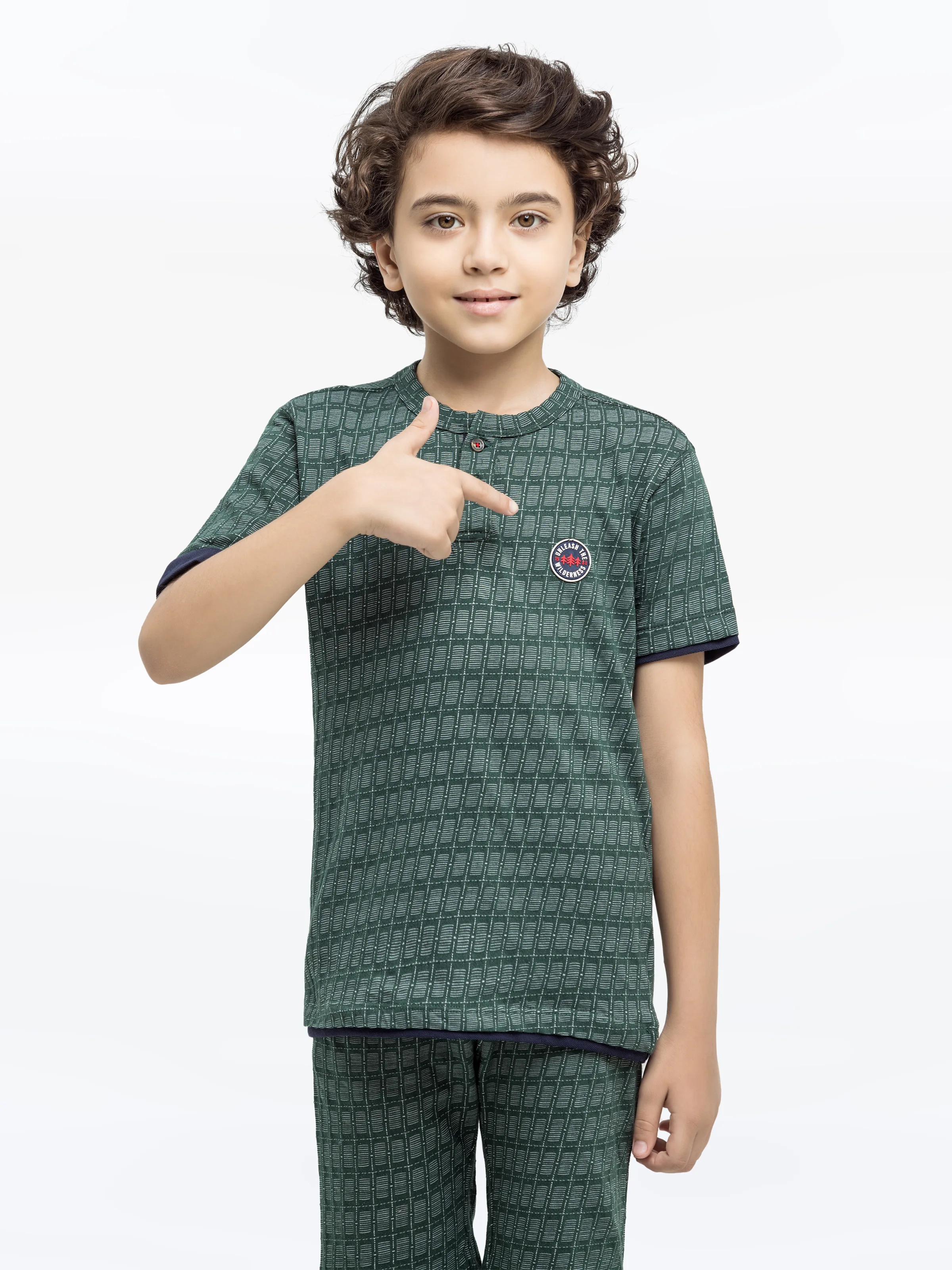 Boy's Bottle Green Co-Ord Set - EBTCS24-026 - Image 2