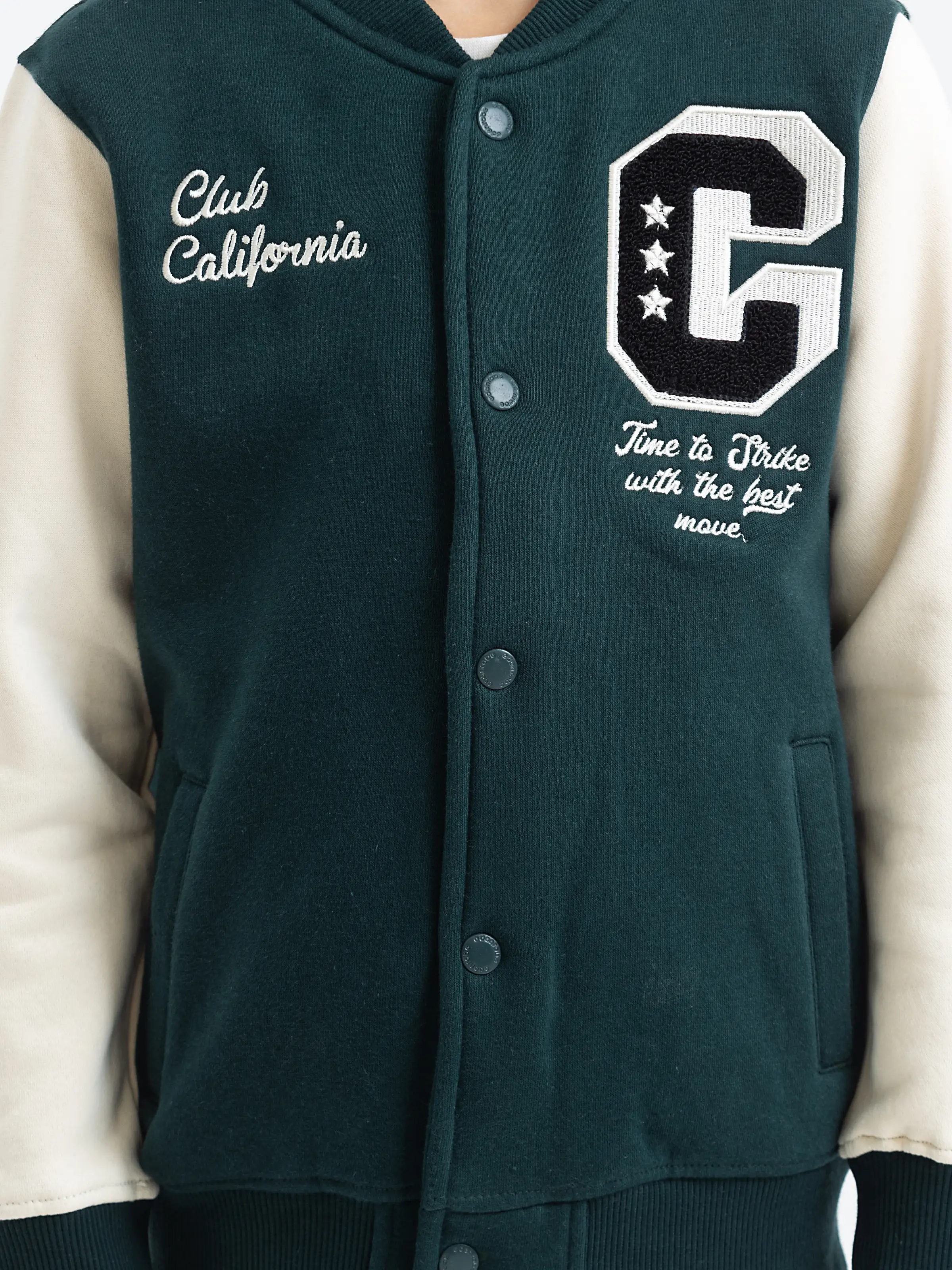 Boy's Bottle Green Jacket - EBTJK23-004 - Image 3