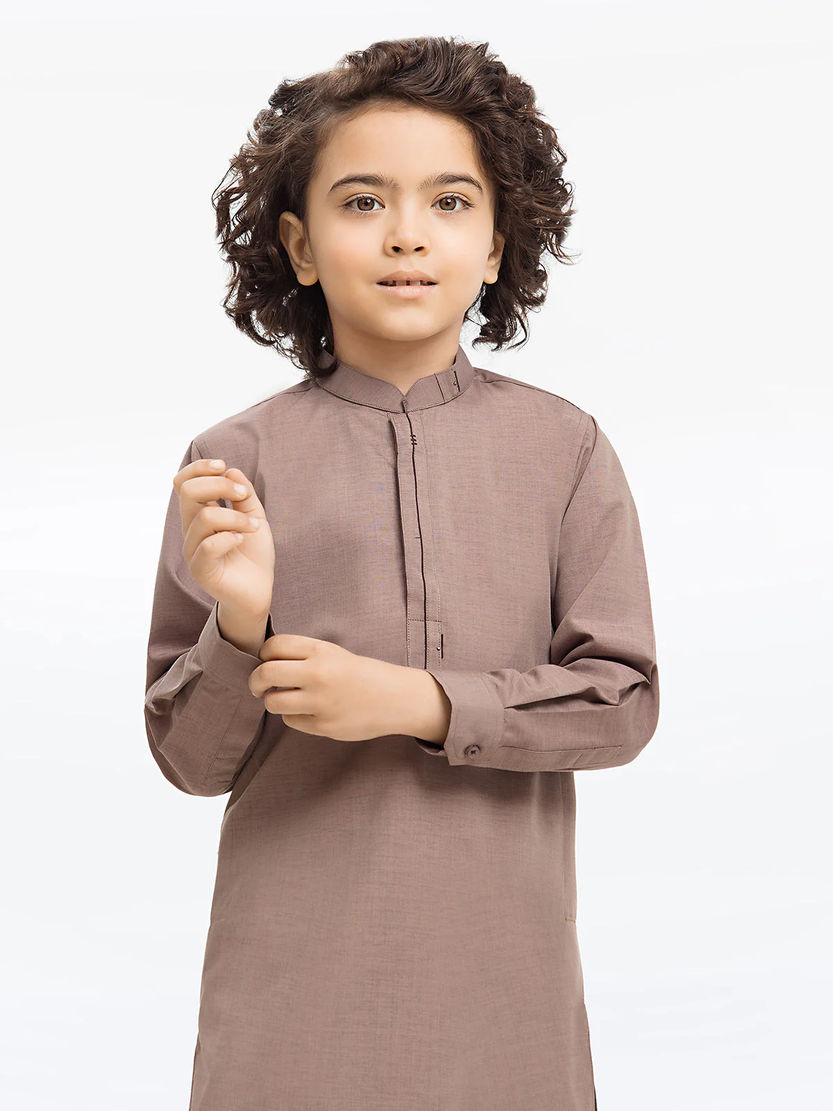 Boy's Brown Kurta Pajama - EBTKP24-003 - Image 2