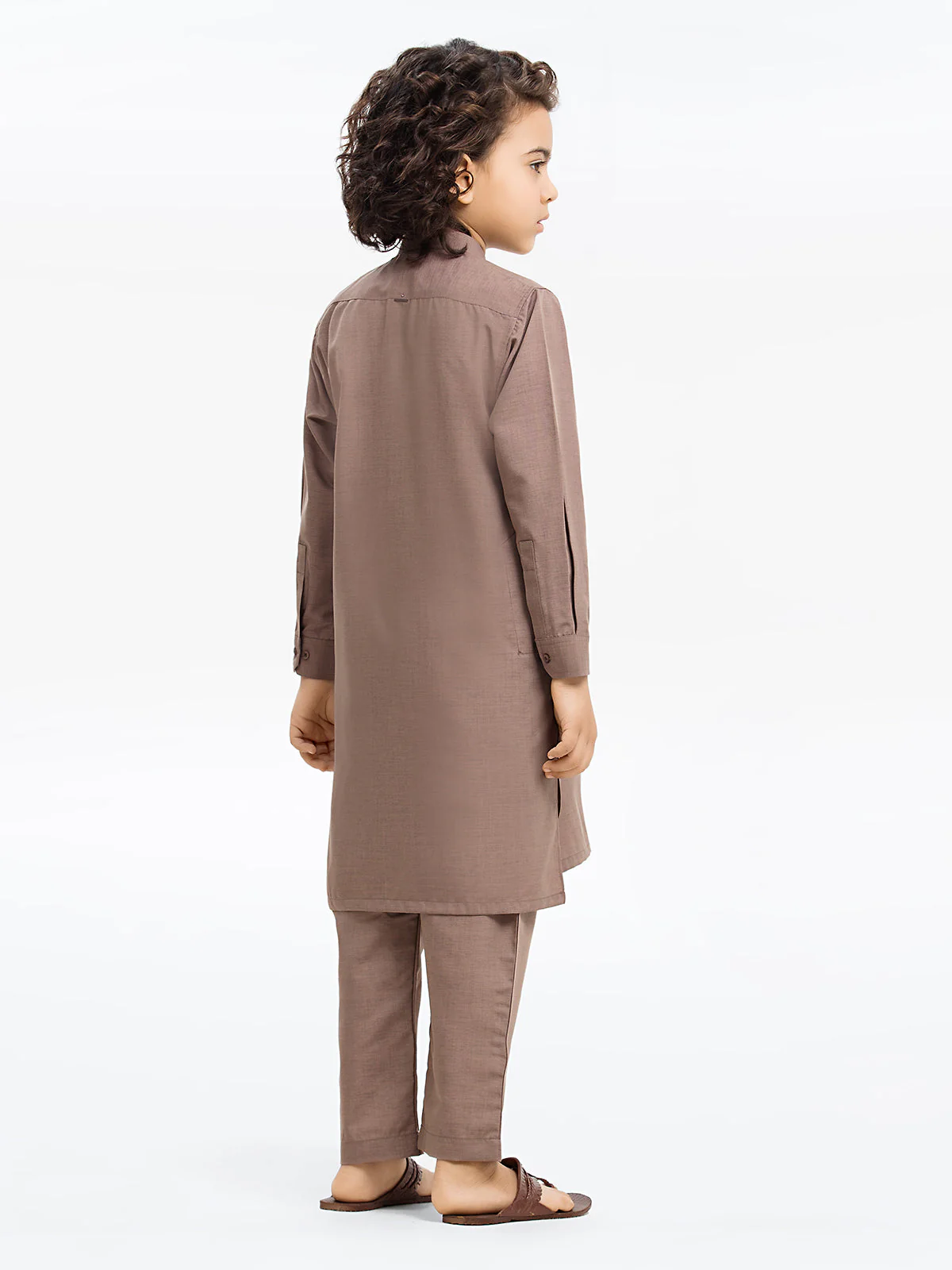 Boy's Brown Kurta Pajama - EBTKP24-003 - Image 5
