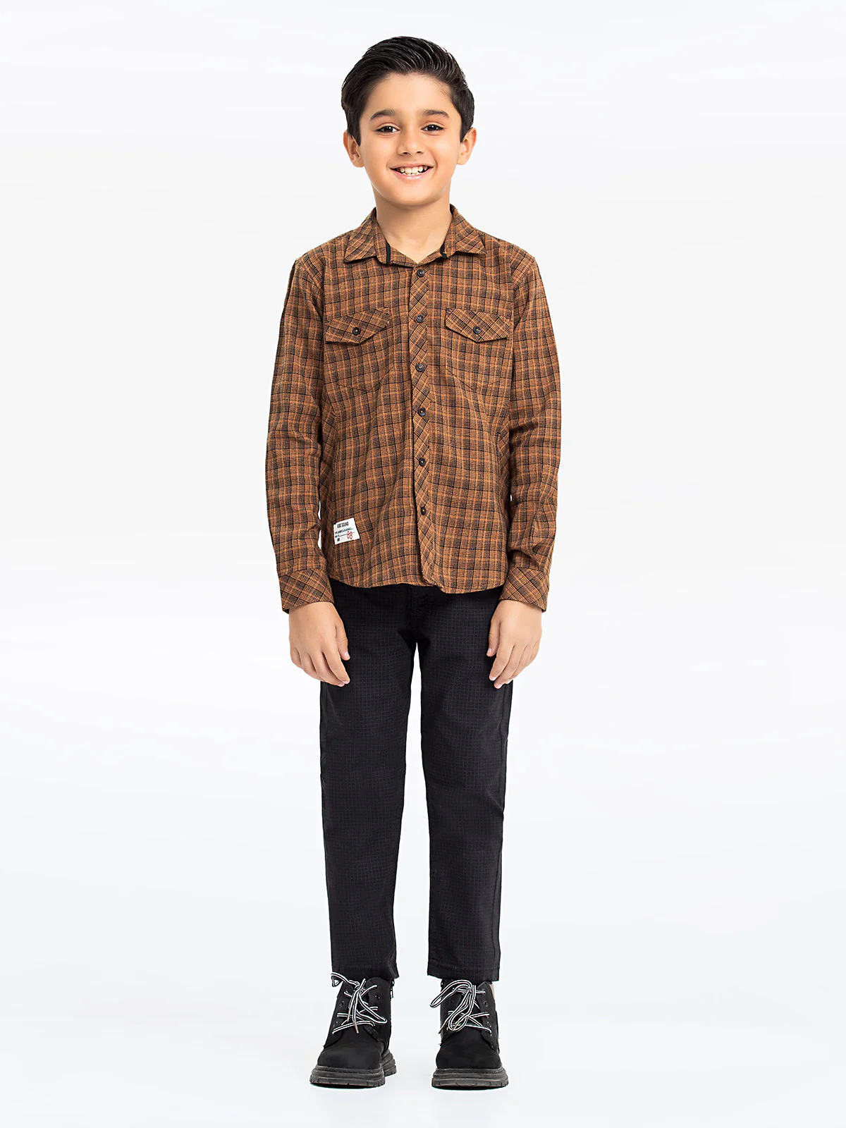 Boy's Brown Shirt - EBTS23-27515