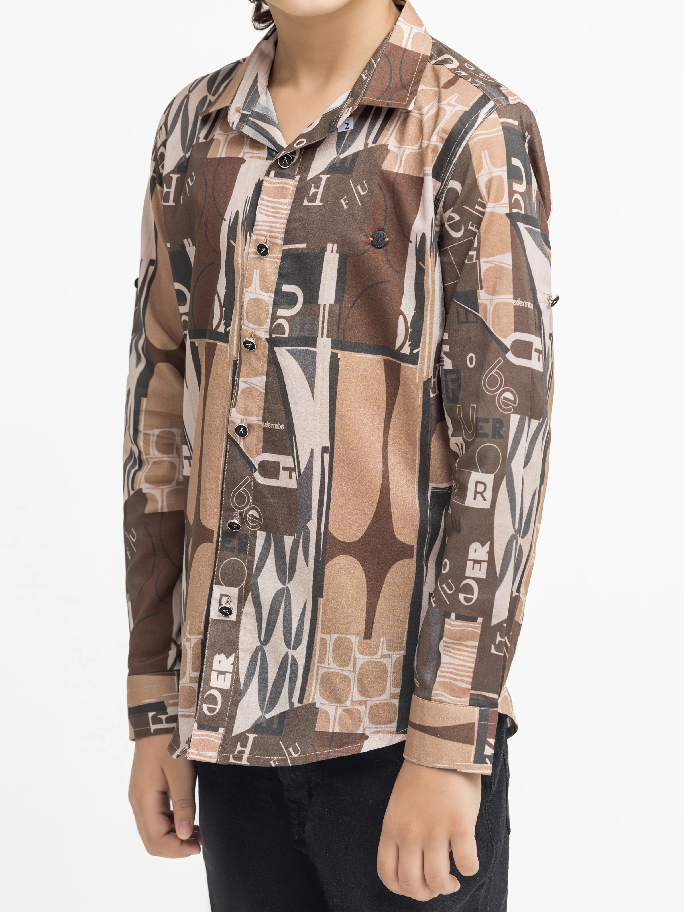 Boy's Brown Shirt - EBTS5-27628 - Image 3