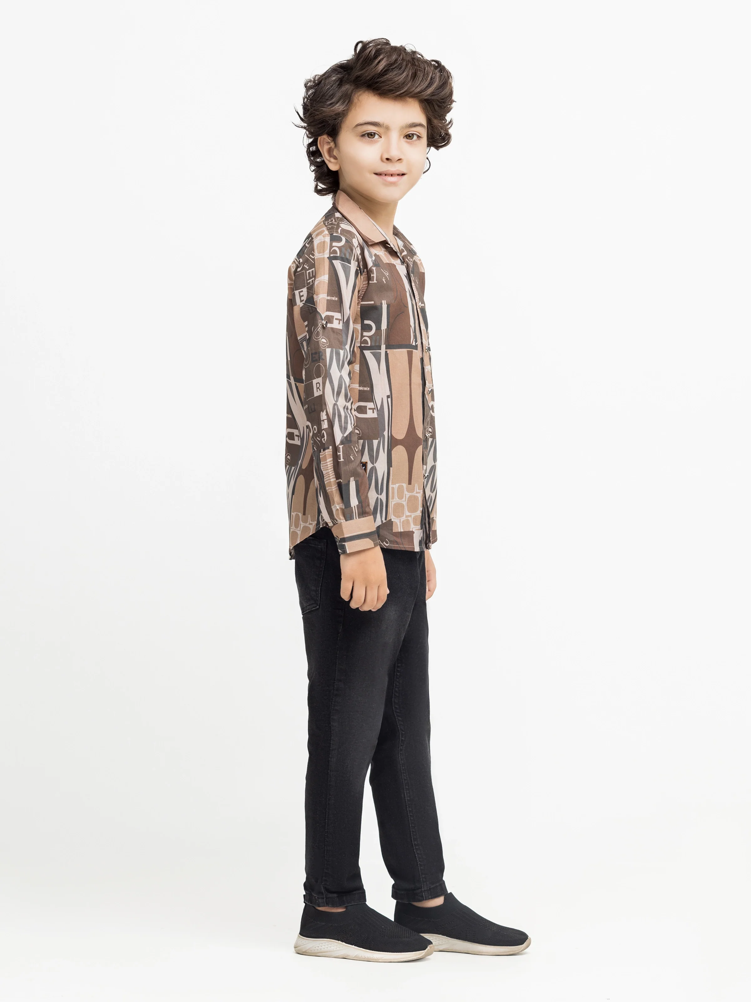 Boy's Brown Shirt - EBTS5-27628 - Image 4