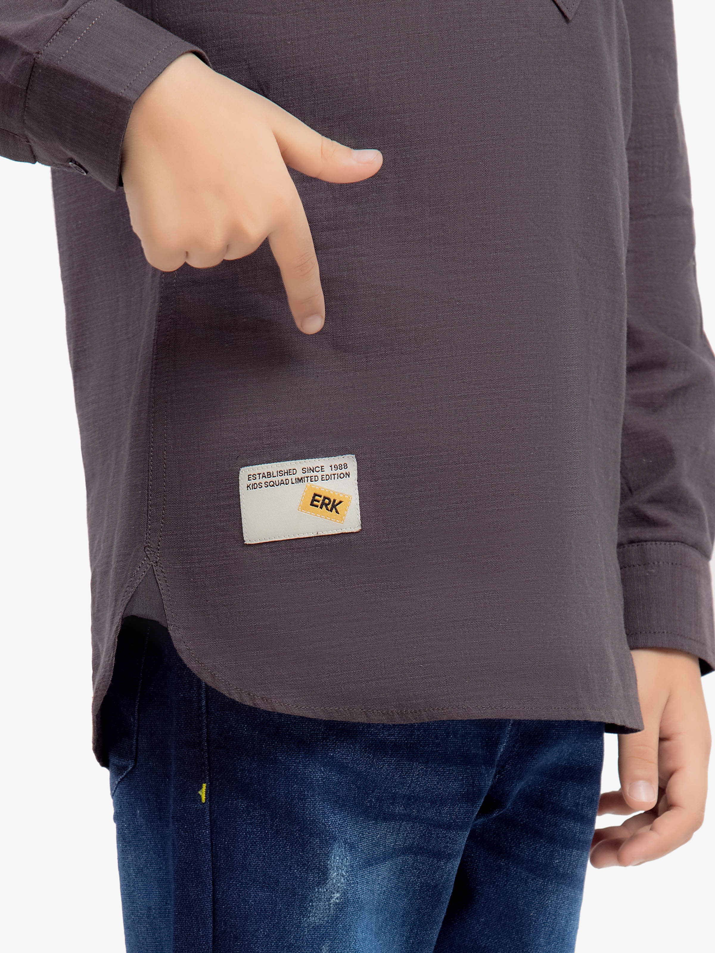 Boy's Brown Shirt - EBTSF5-27649 - Image 3
