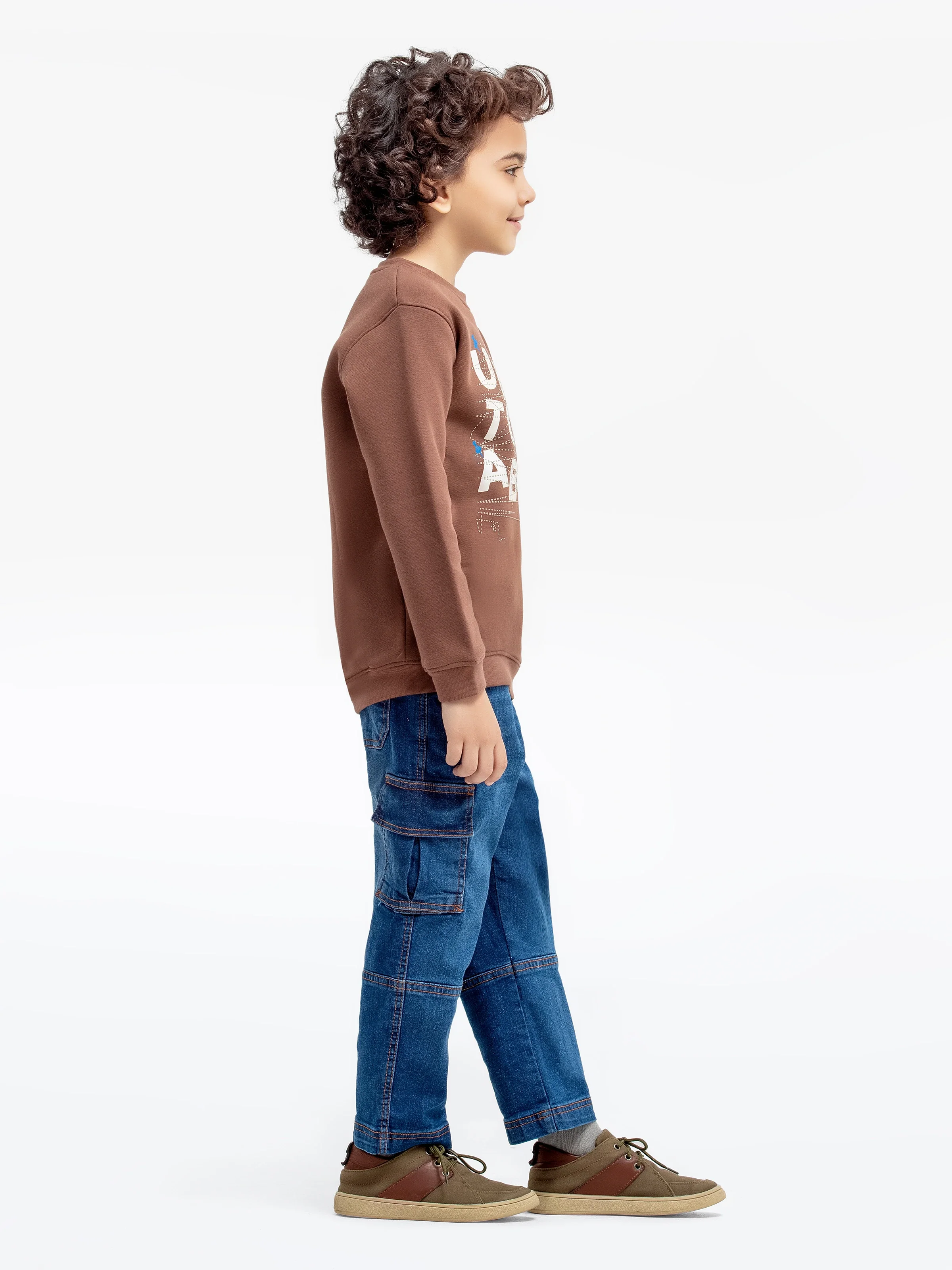 Boy's Brown Sweatshirt - EBTSS24-002 - Image 4