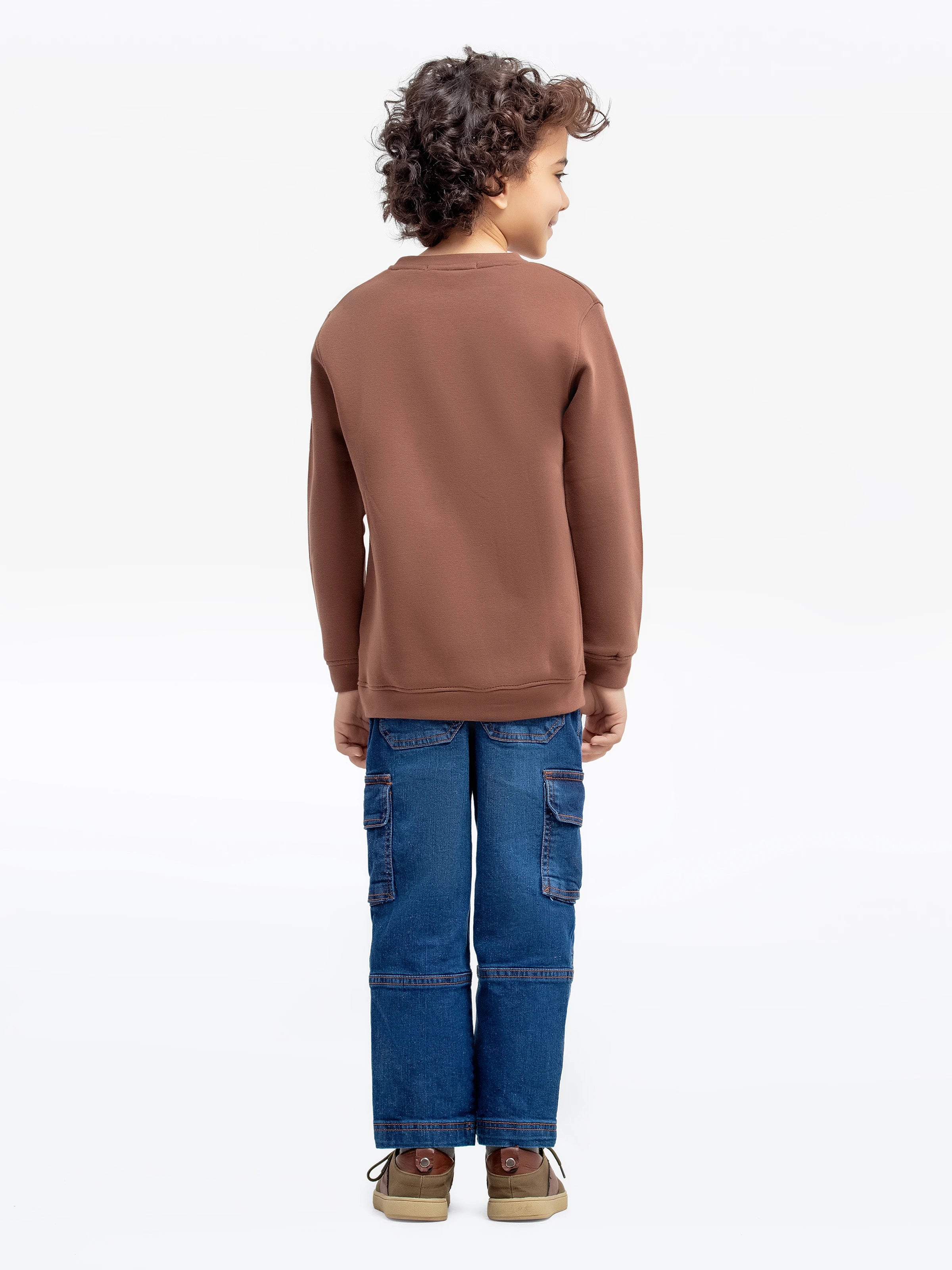 Boy's Brown Sweatshirt - EBTSS24-002 - Image 5