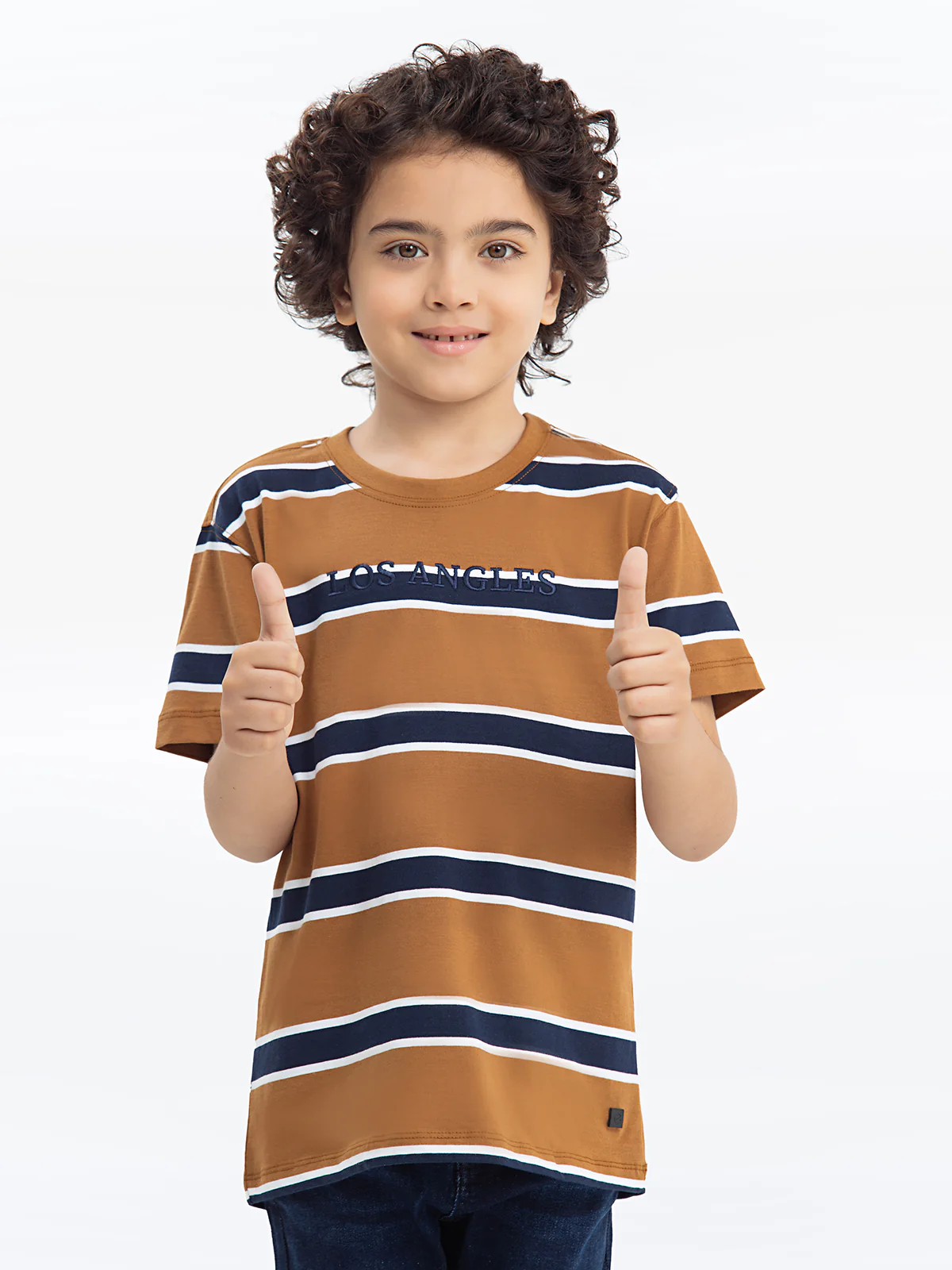Boy's Camel Brown T-Shirt - EBTTS24-014 - Image 2