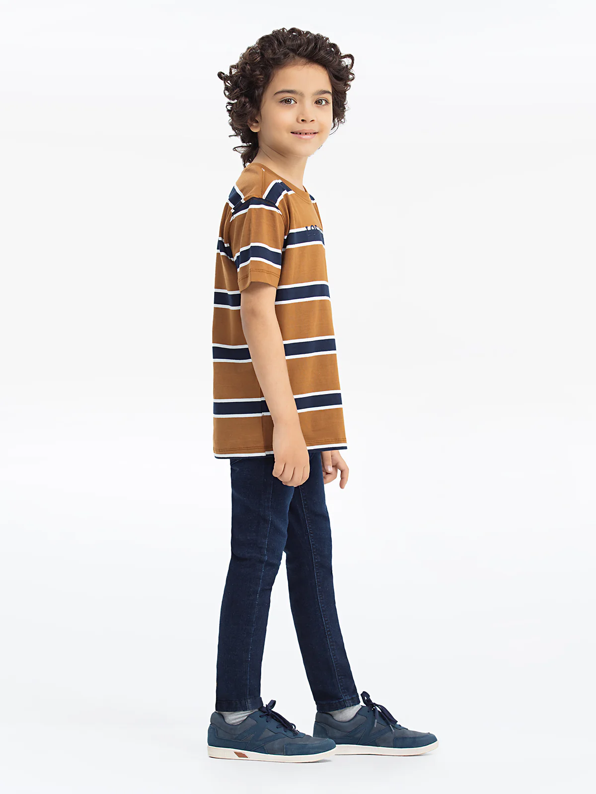Boy's Camel Brown T-Shirt - EBTTS24-014 - Image 4