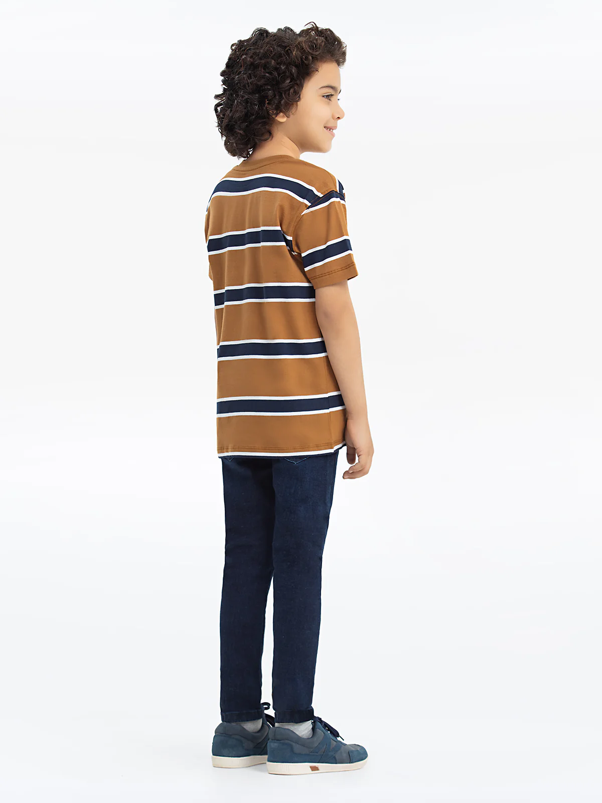Boy's Camel Brown T-Shirt - EBTTS24-014 - Image 5