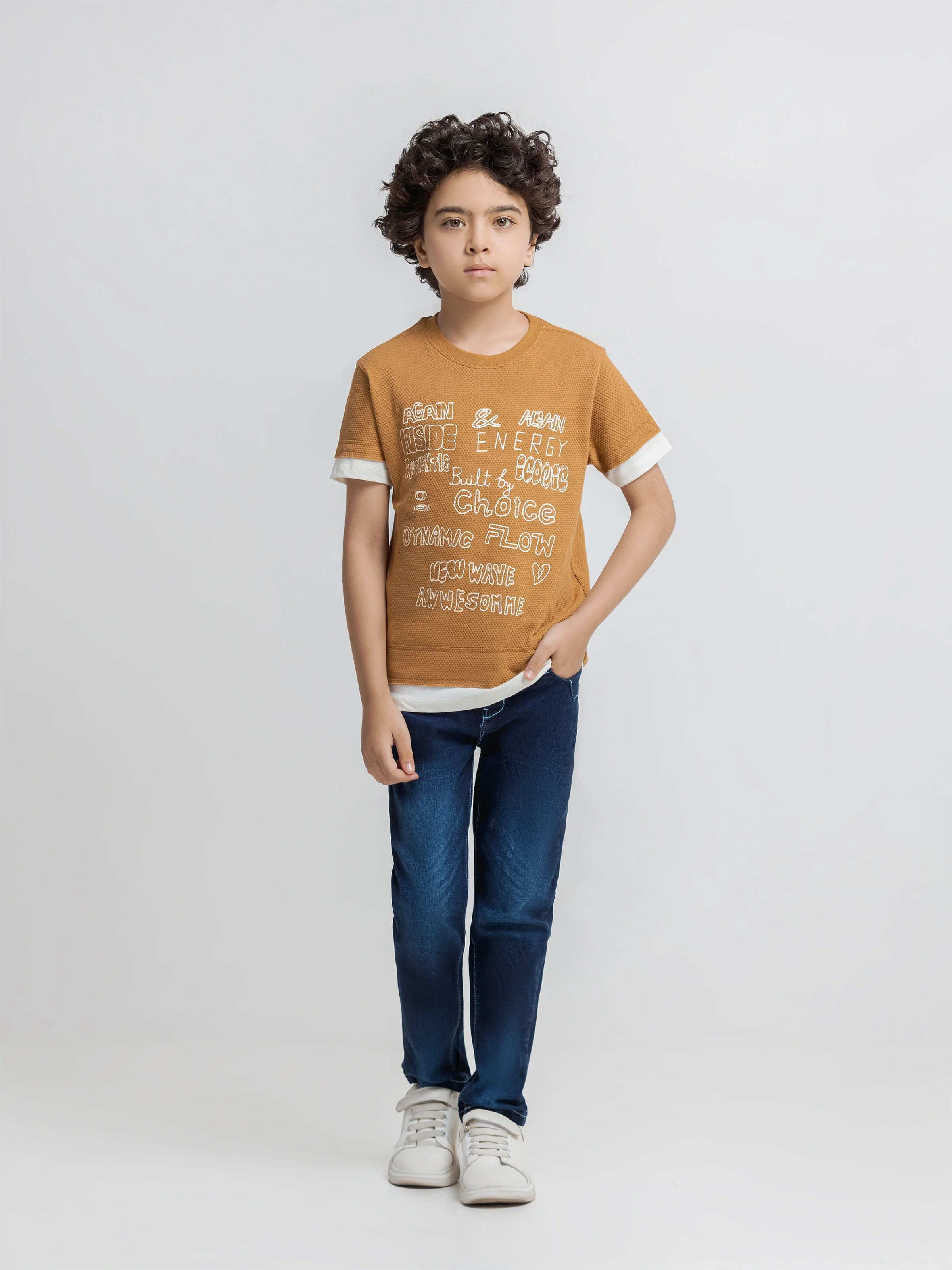 Boy's Camel T-Shirt - EBTTS6-045 - Image 2