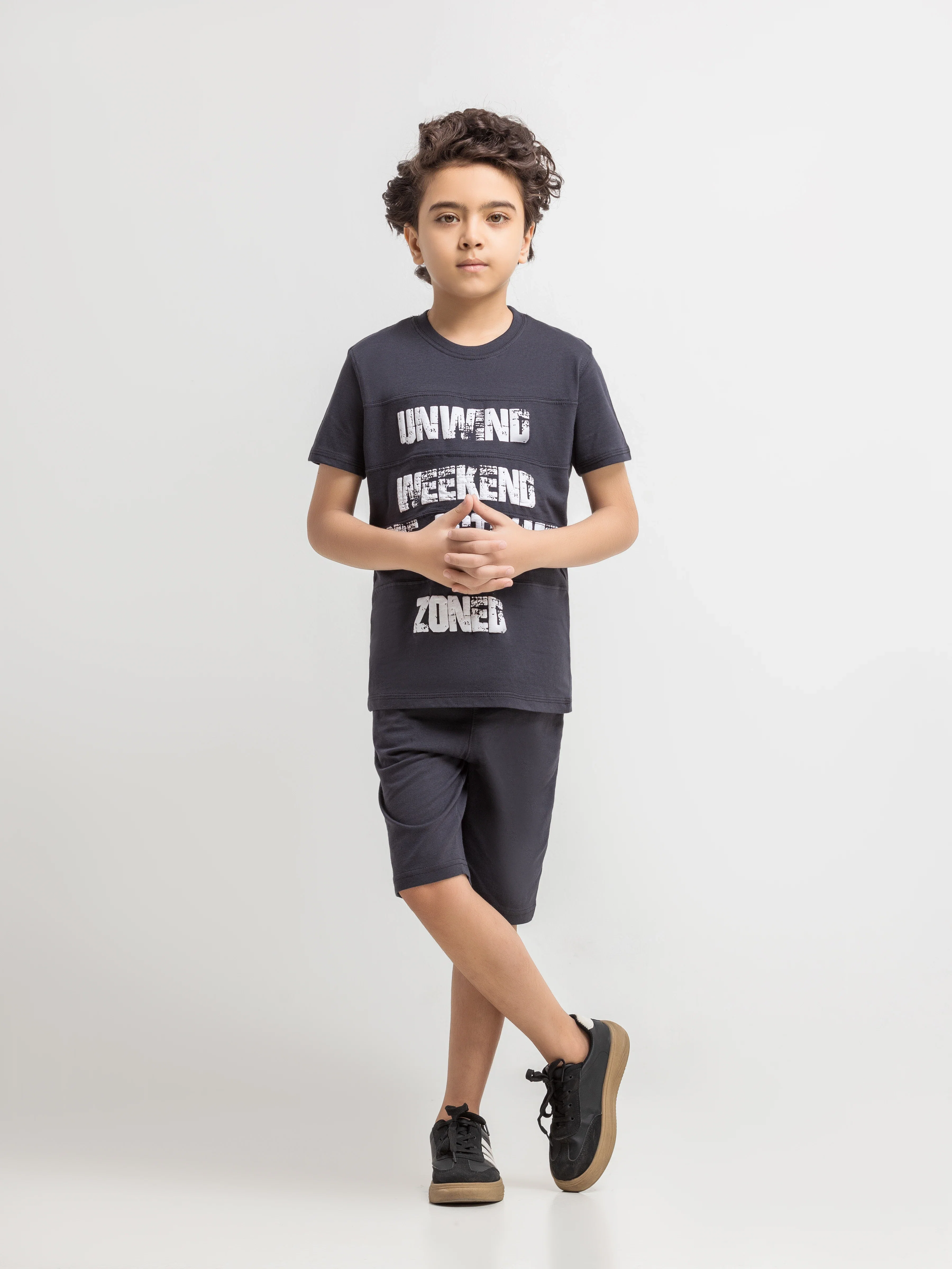 Boy's Charcoal Co Ord Set - EBTCS6-026