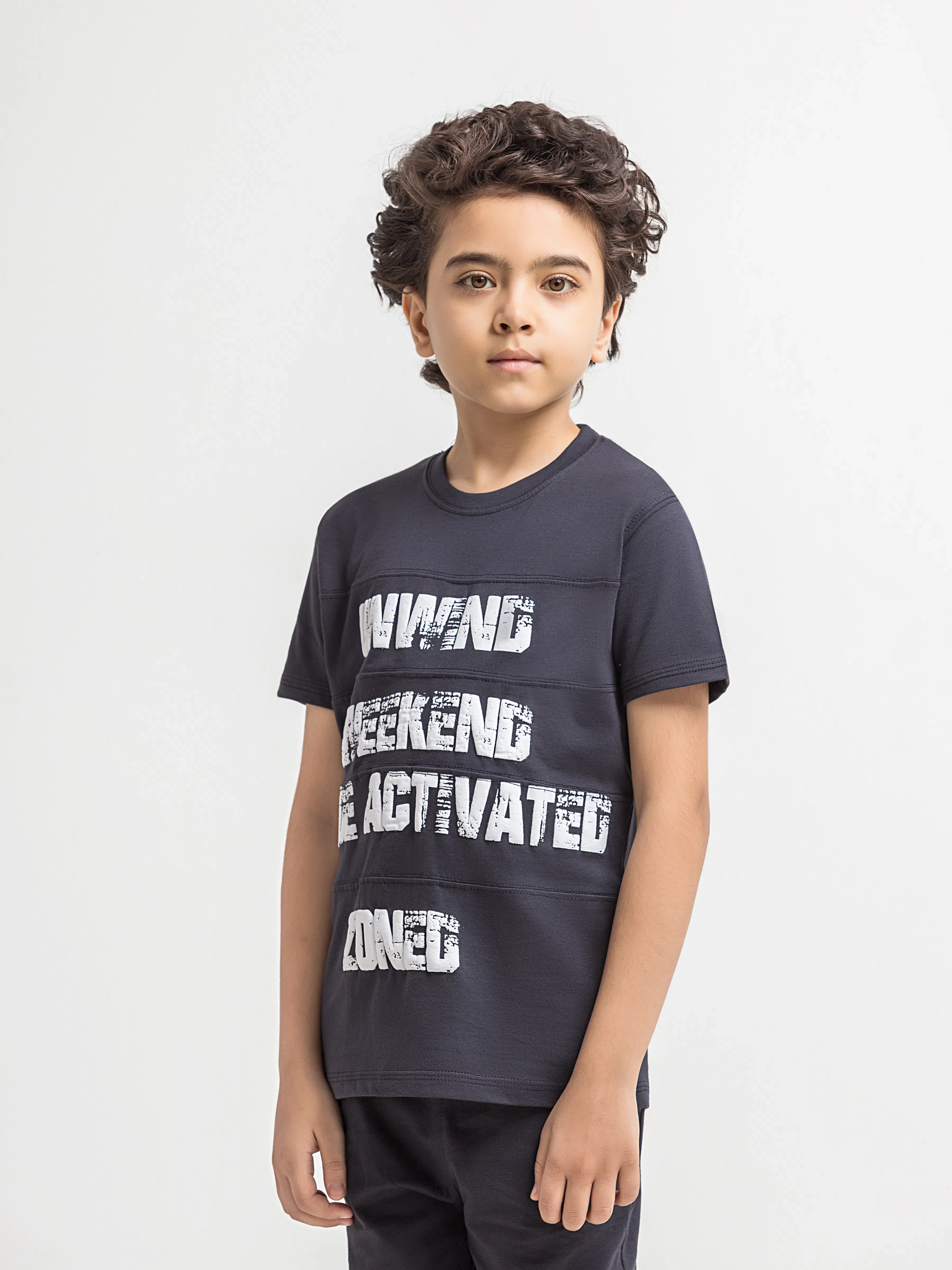Boy's Charcoal Co Ord Set - EBTCS6-026 - Image 2