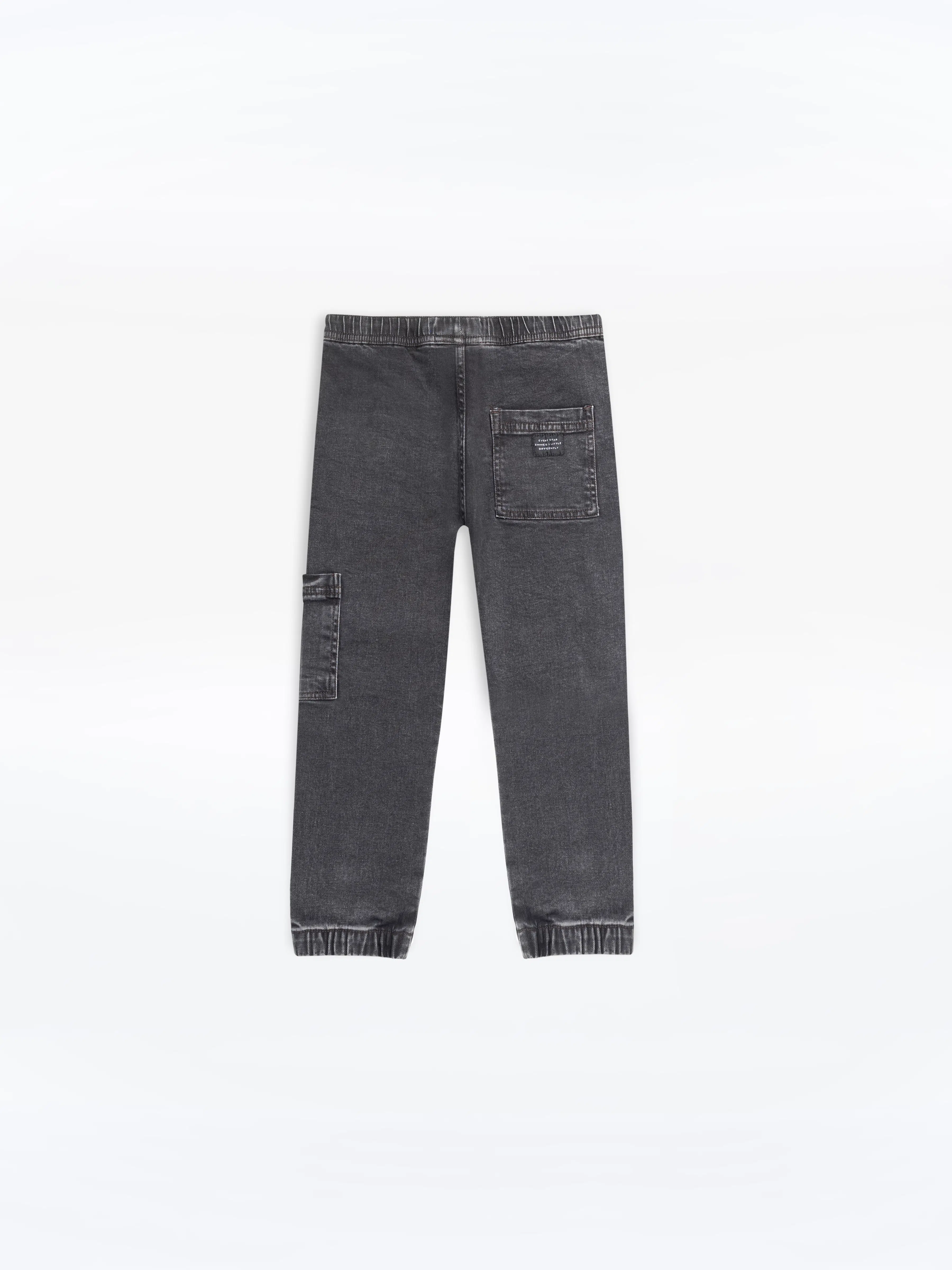 Boy's Charcoal Denim Pant - EBBDP24-022 - Image 3