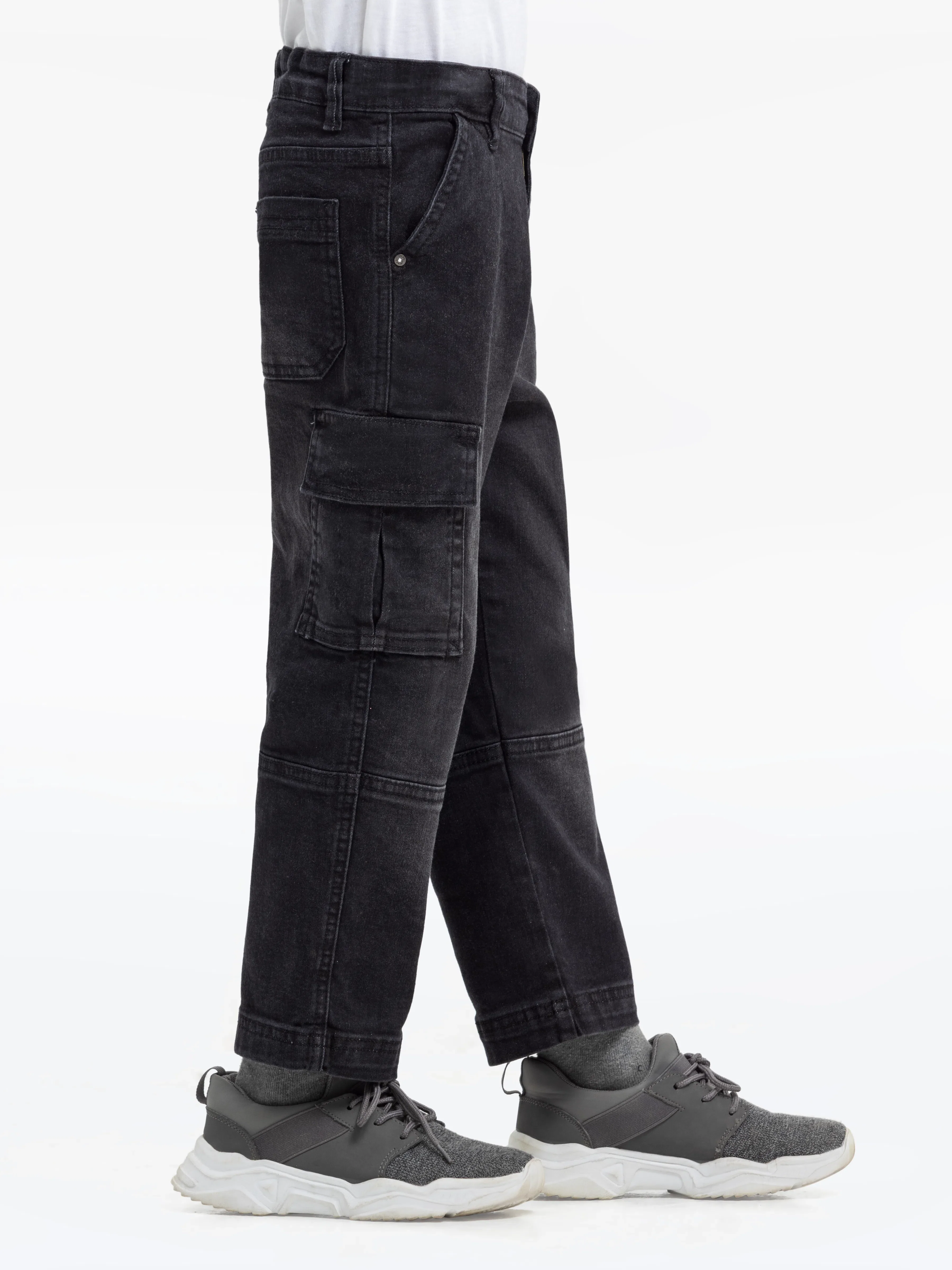 Boy's Charcoal Denim Pant - EBBDP24-029 - Image 2