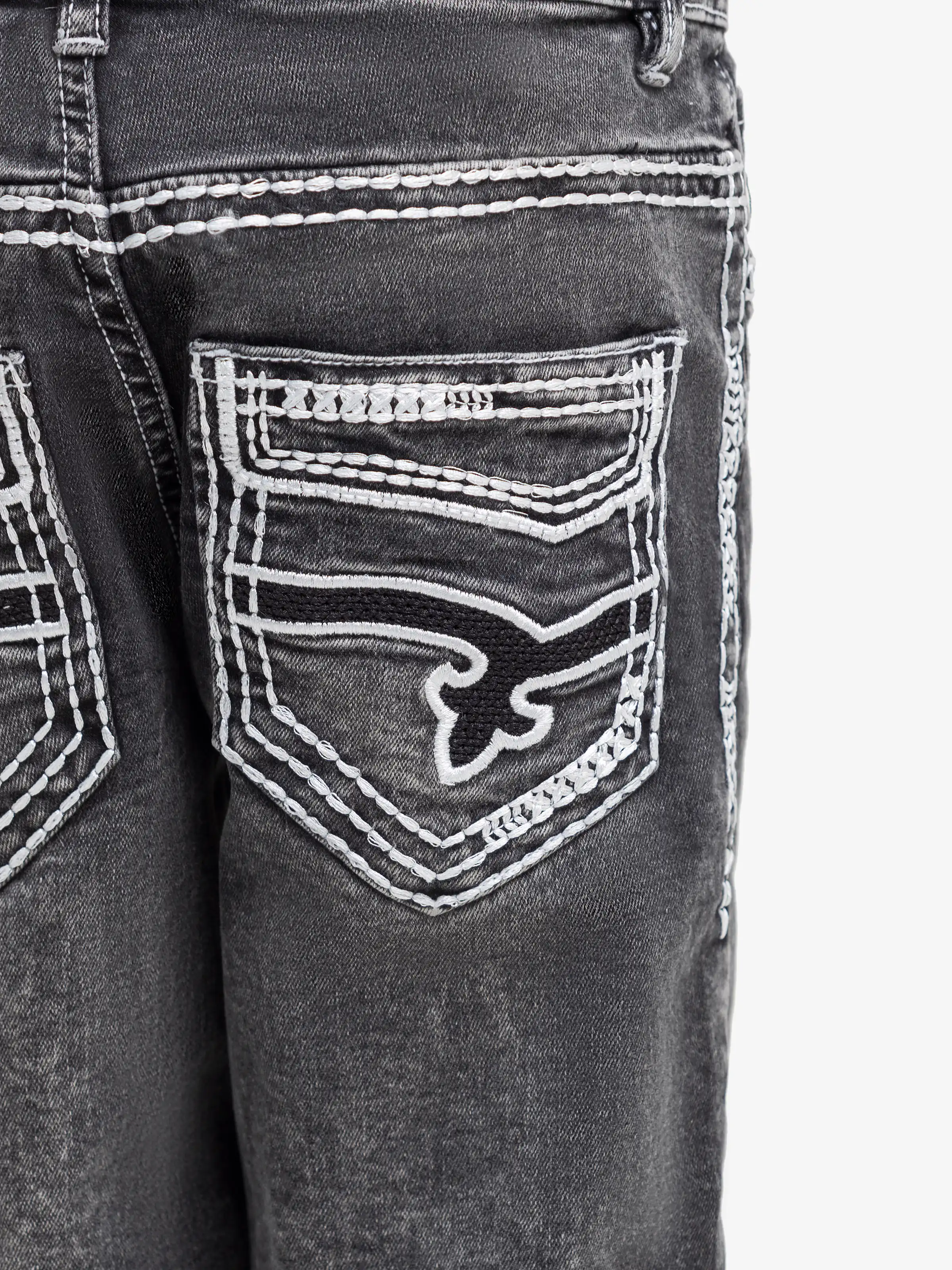 Boy's Charcoal Denim Pant - EBBDP5-002 - Image 3