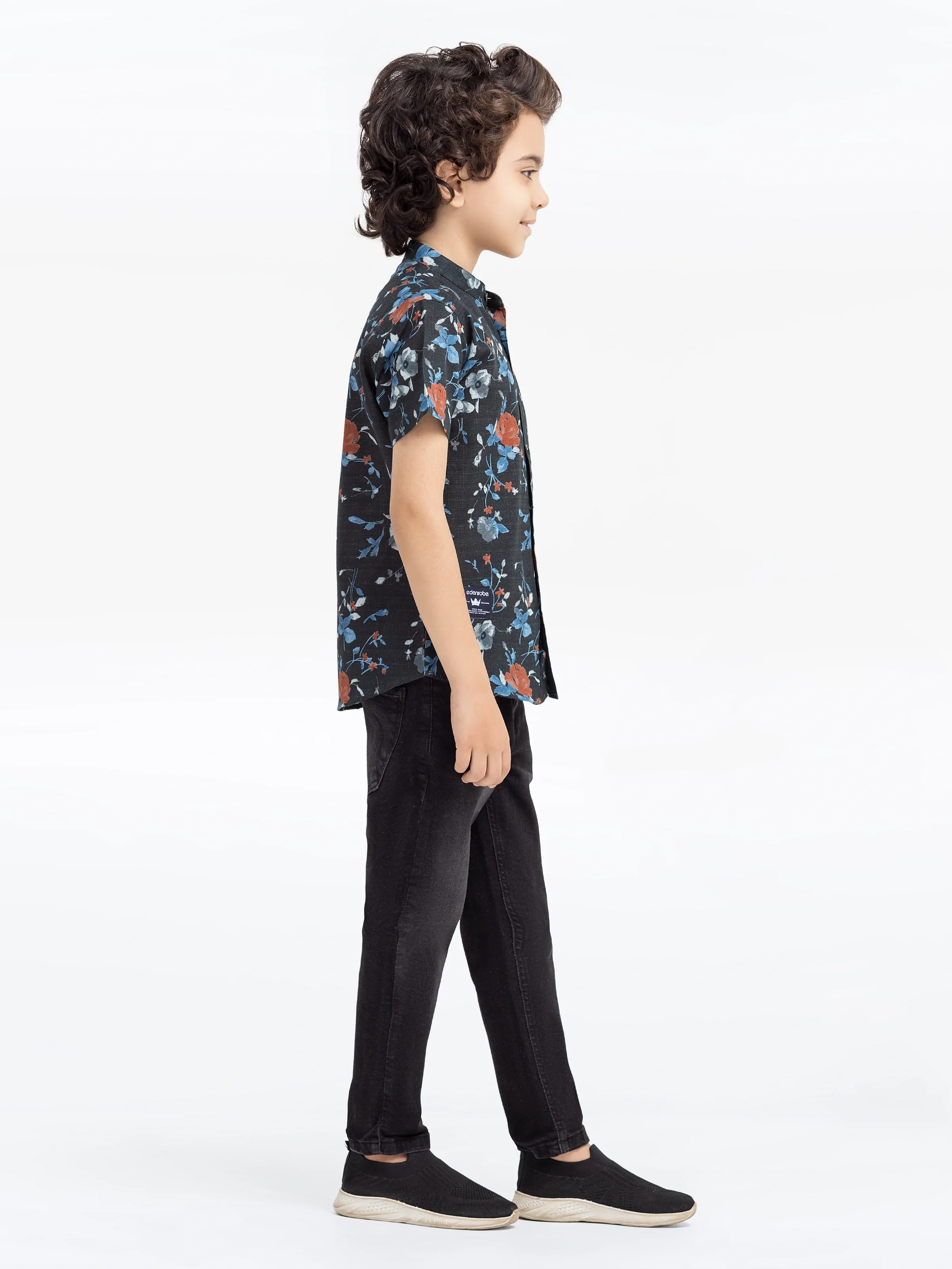 Boy's Charcoal Shirt - EBTS5-27598 - Image 3
