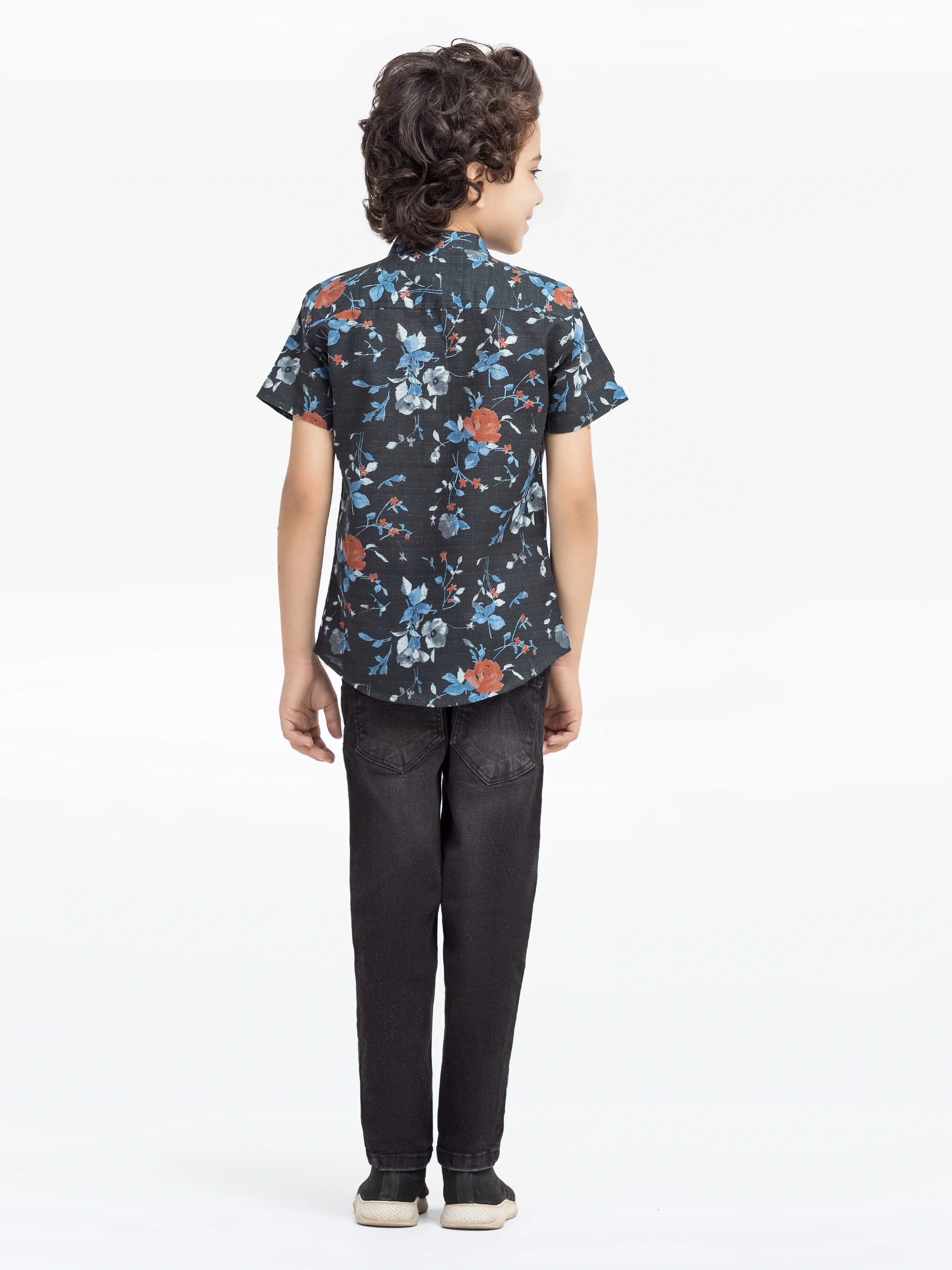 Boy's Charcoal Shirt - EBTS5-27598 - Image 4