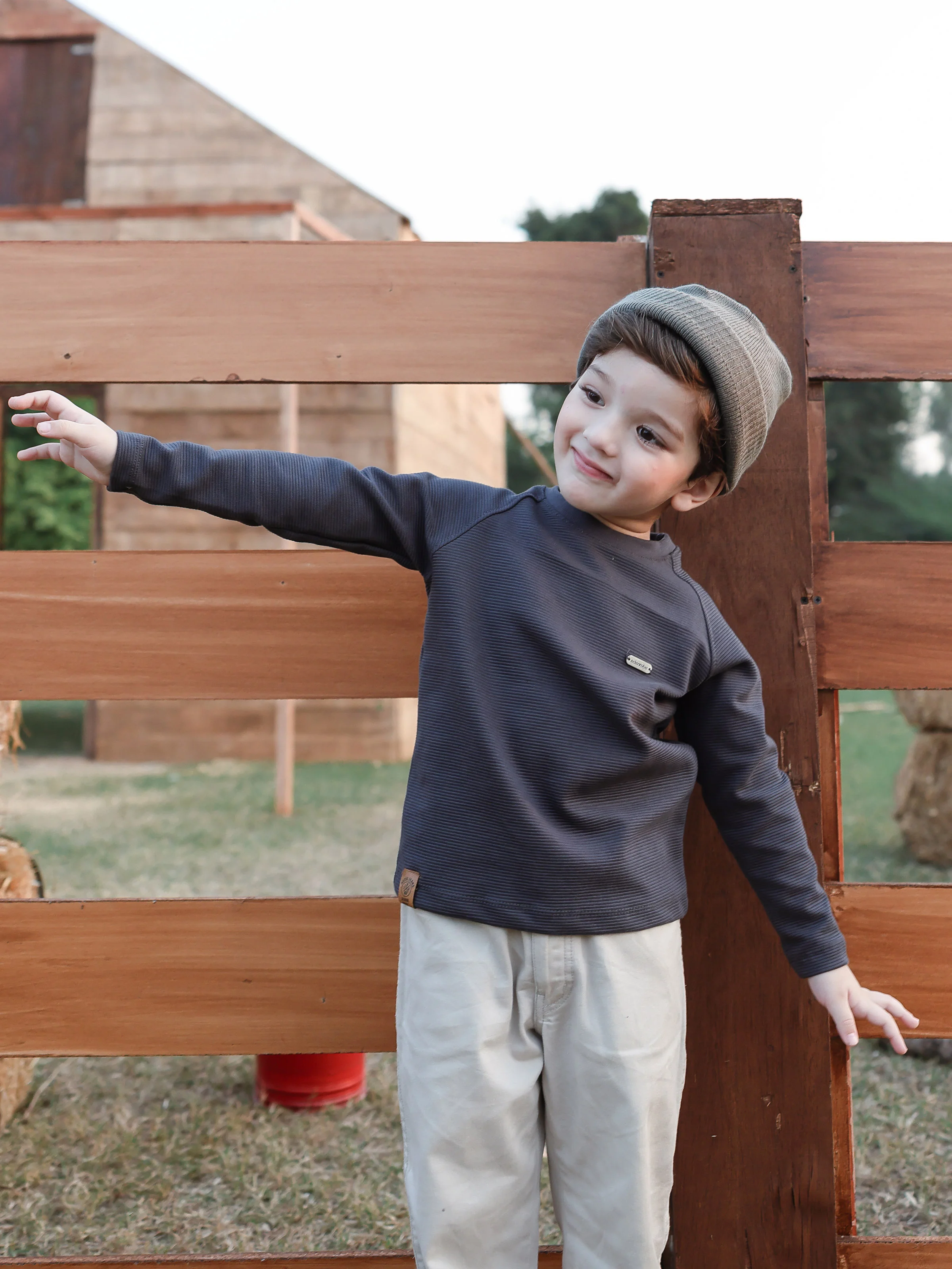 Boy's Charcoal Sweatshirt - EBTSS5-002 - Image 6