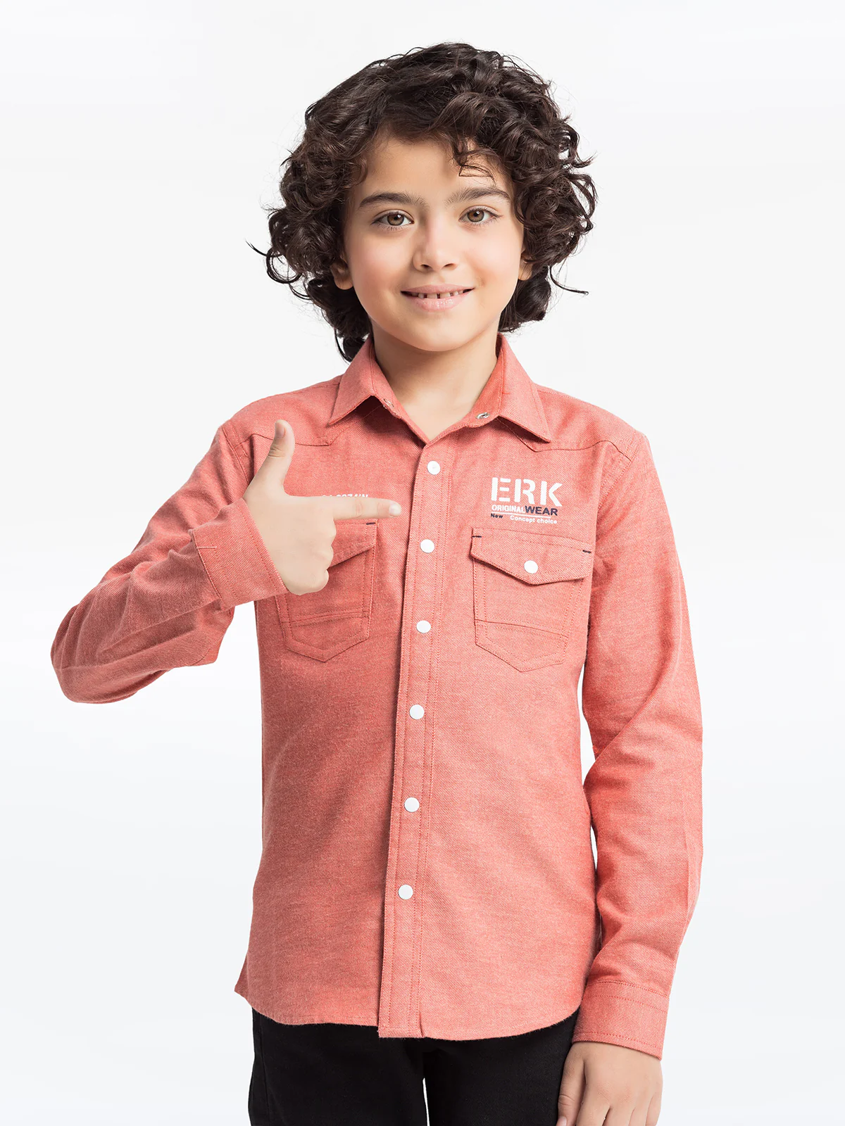 Boy's Coral Shirt - EBTS23-27503 - Image 2