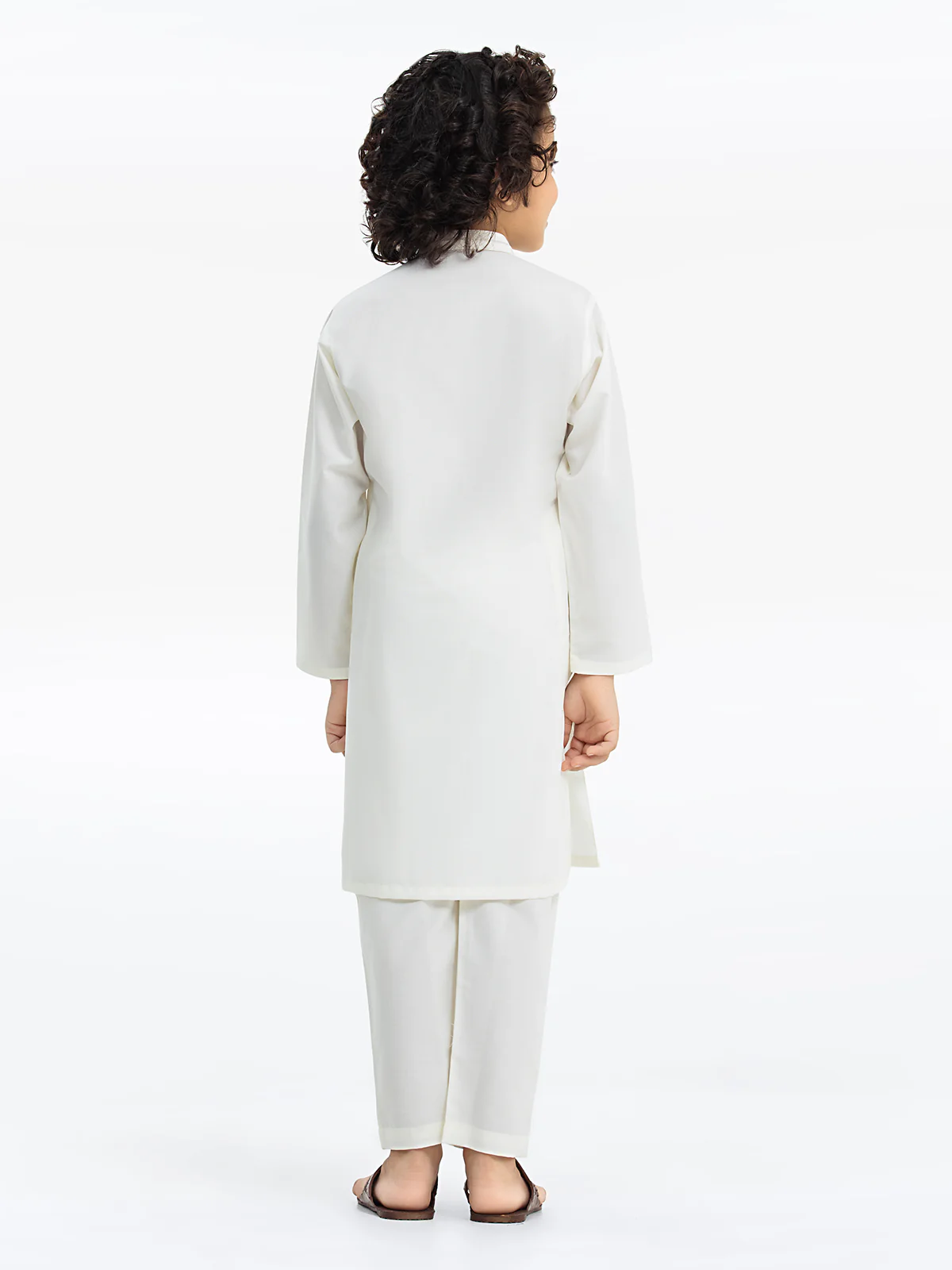 Boy's Cream Kurta Pajama - EBTKP24-002 - Image 4