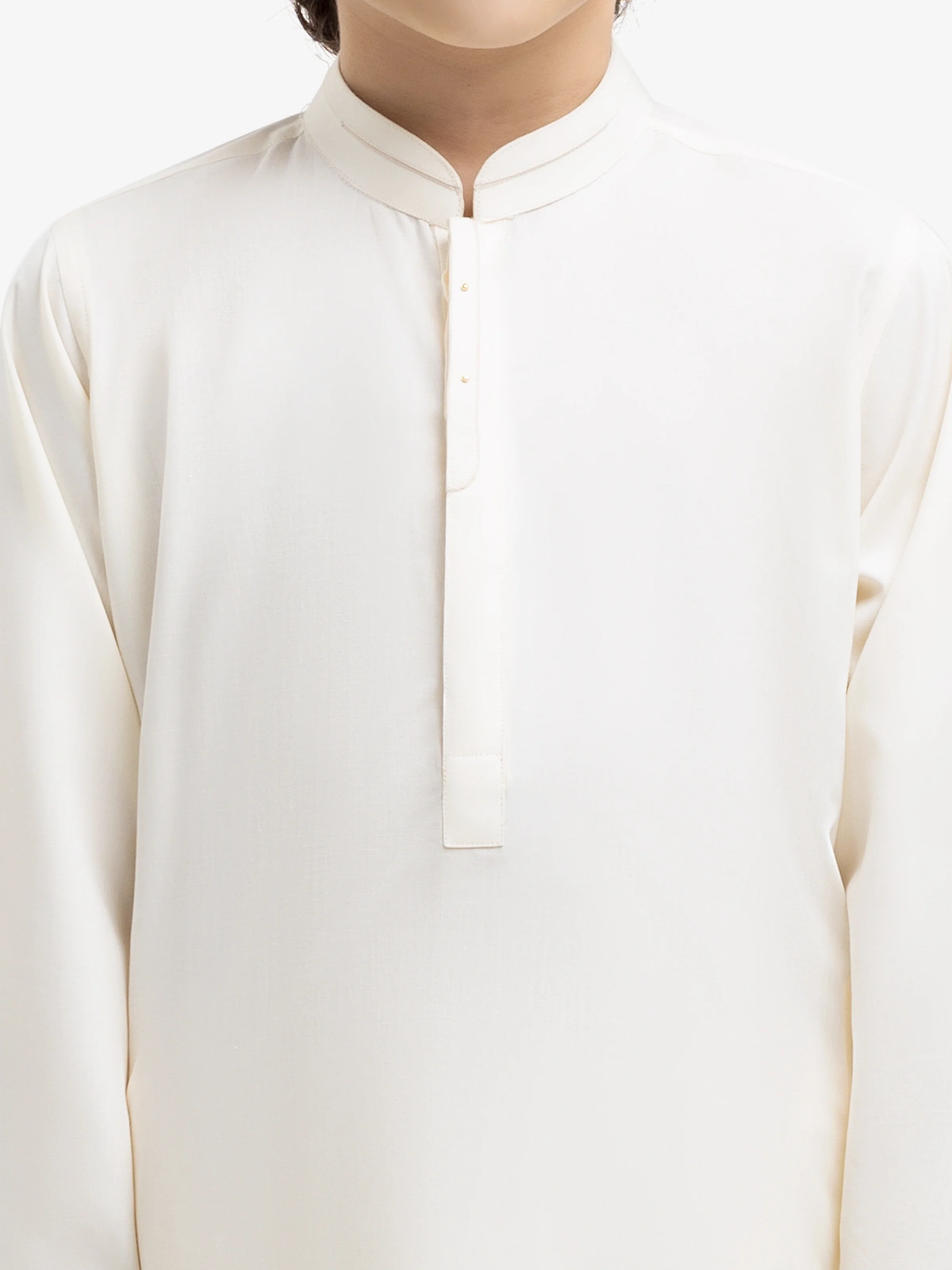 Boy's Cream Kurta Shalwar - EBTKS5-4027 - Image 3