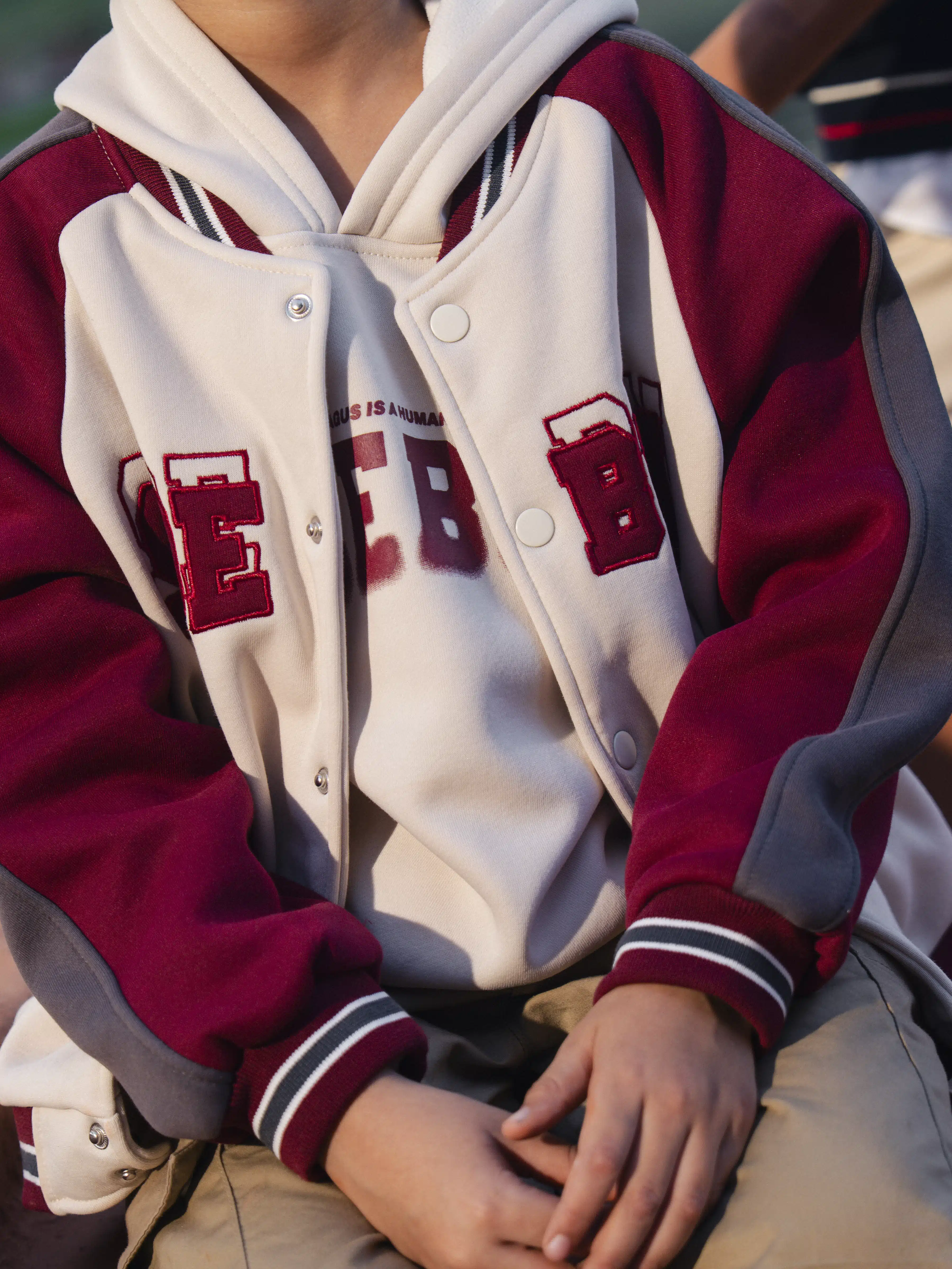 Boy's Cream Multi Jacket - EBTJK5-001-2P - Image 2