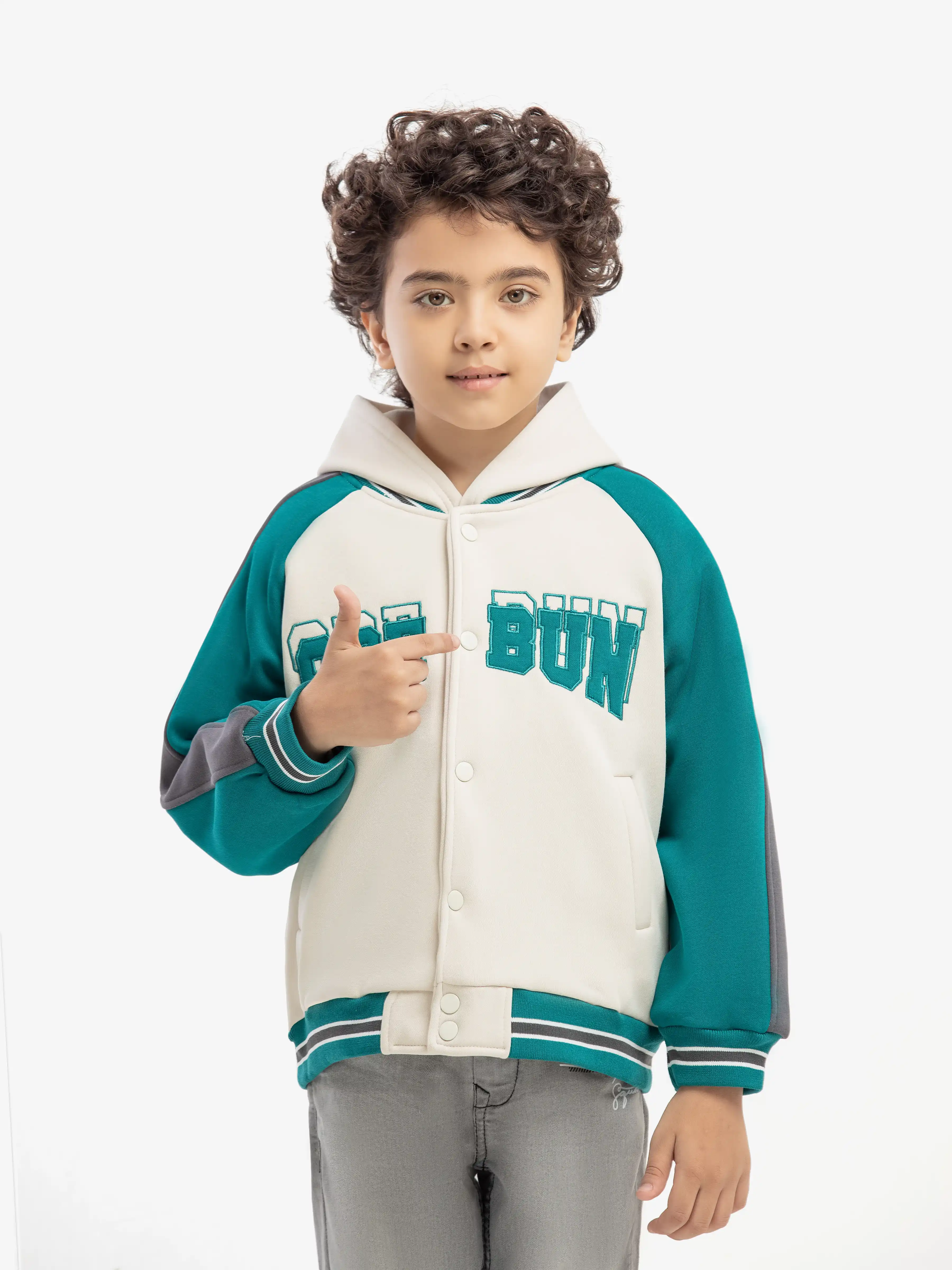 Boy's Cream Multi Jacket - EBTJK5-003-2P - Image 3