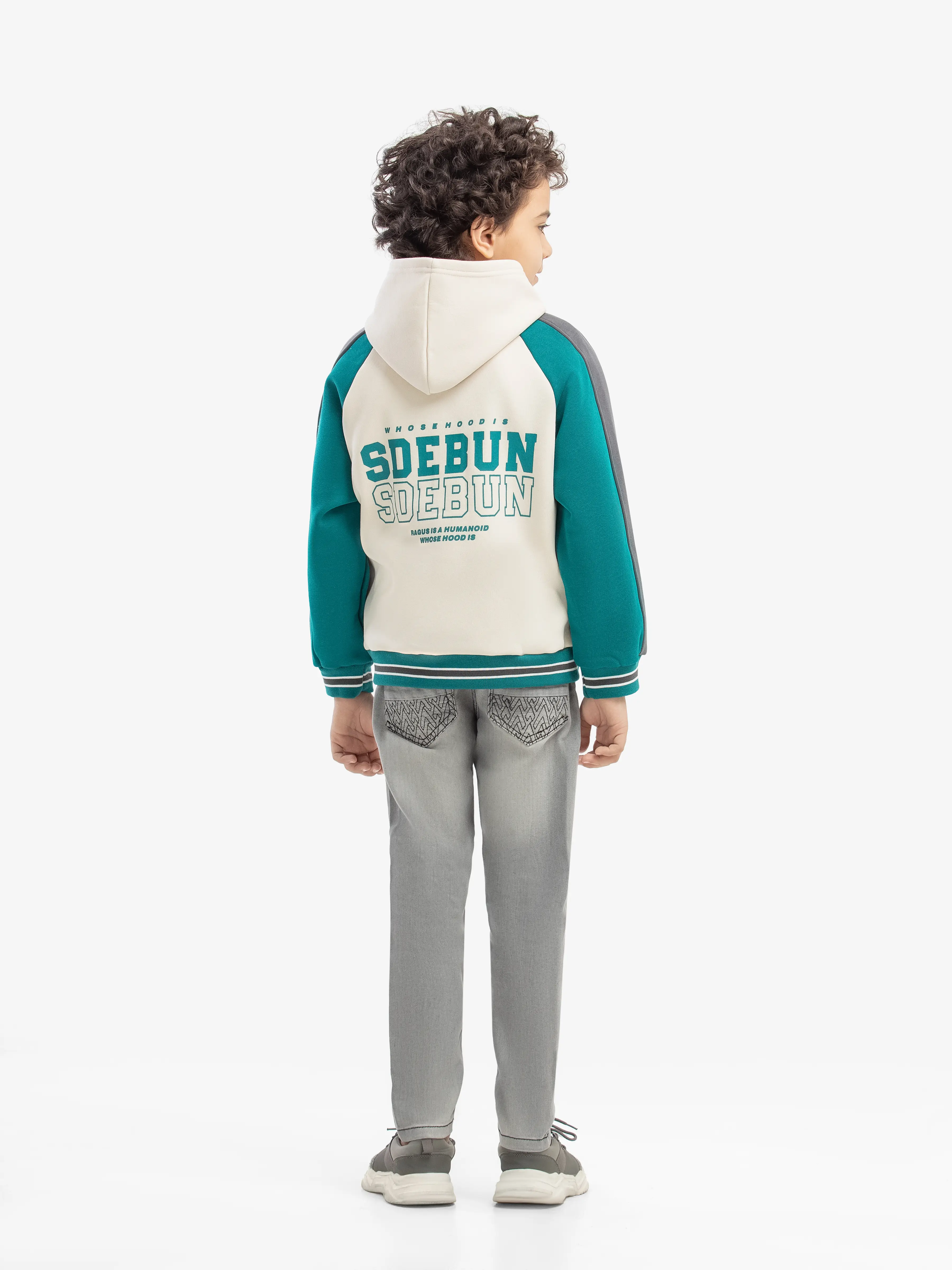 Boy's Cream Multi Jacket - EBTJK5-003-2P - Image 5