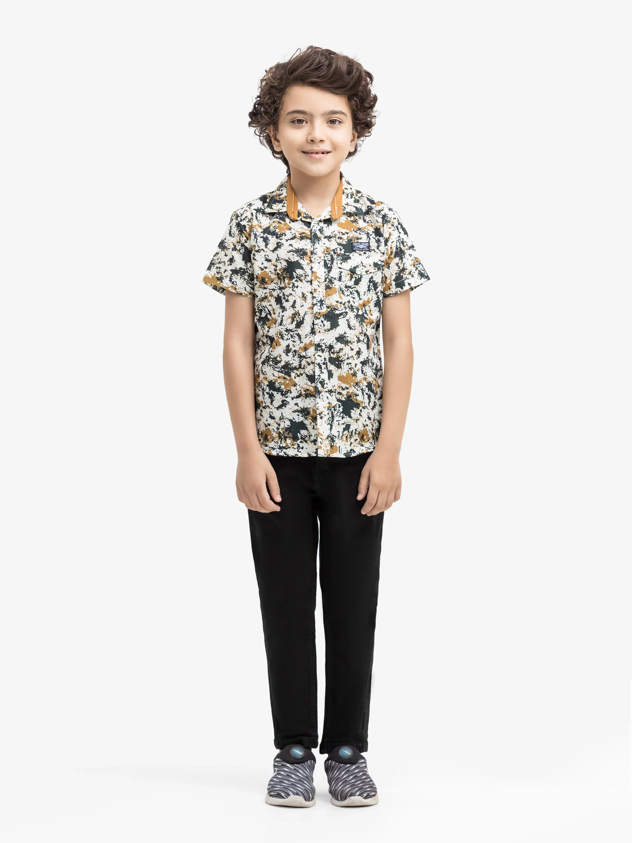 Boy's Cream Multi Shirt - EBTS5-27600 - Image 2