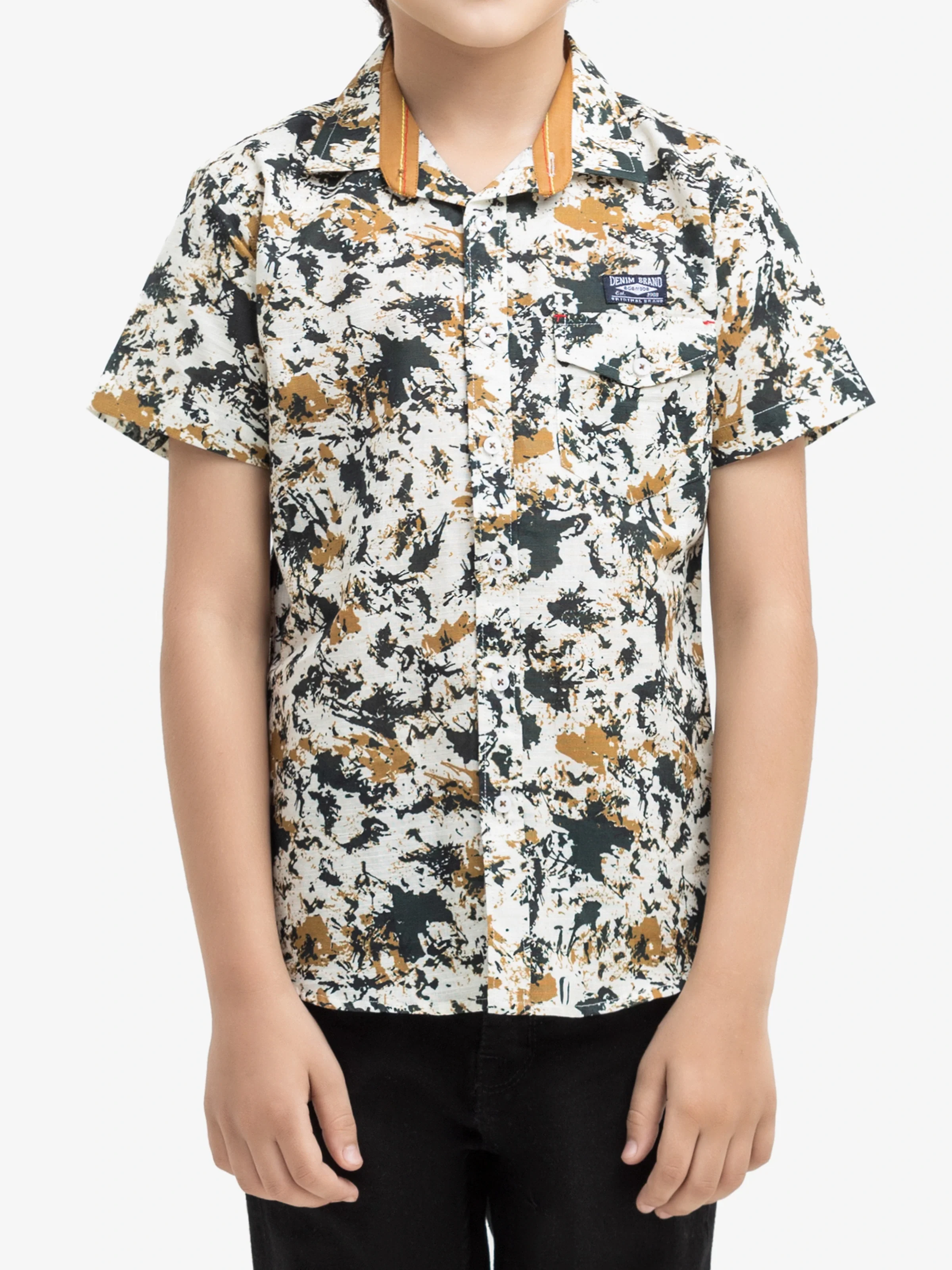 Boy's Cream Multi Shirt - EBTS5-27600 - Image 3