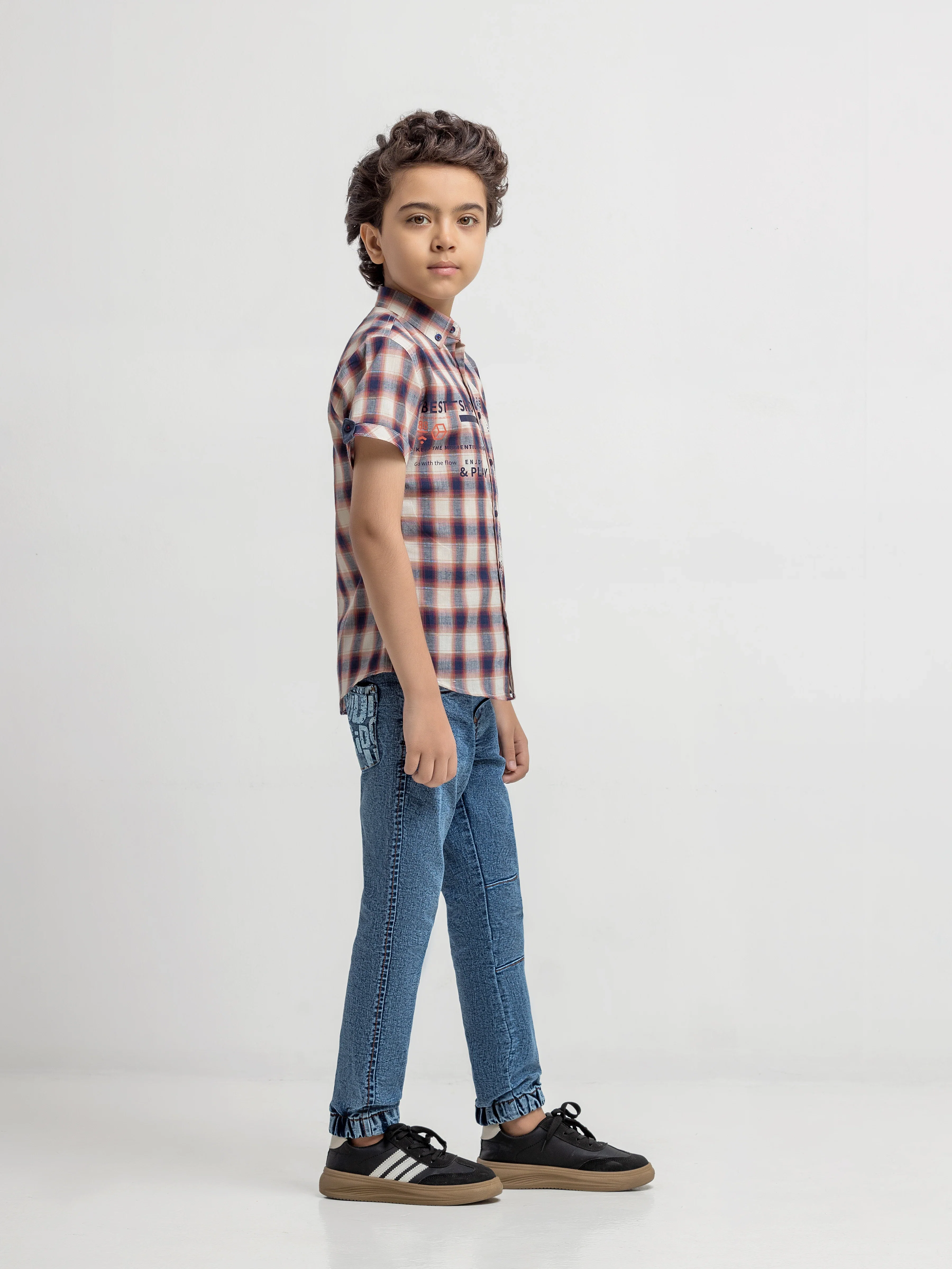 Boy's Cream Multi Shirt - EBTSH6-27698 - Image 4