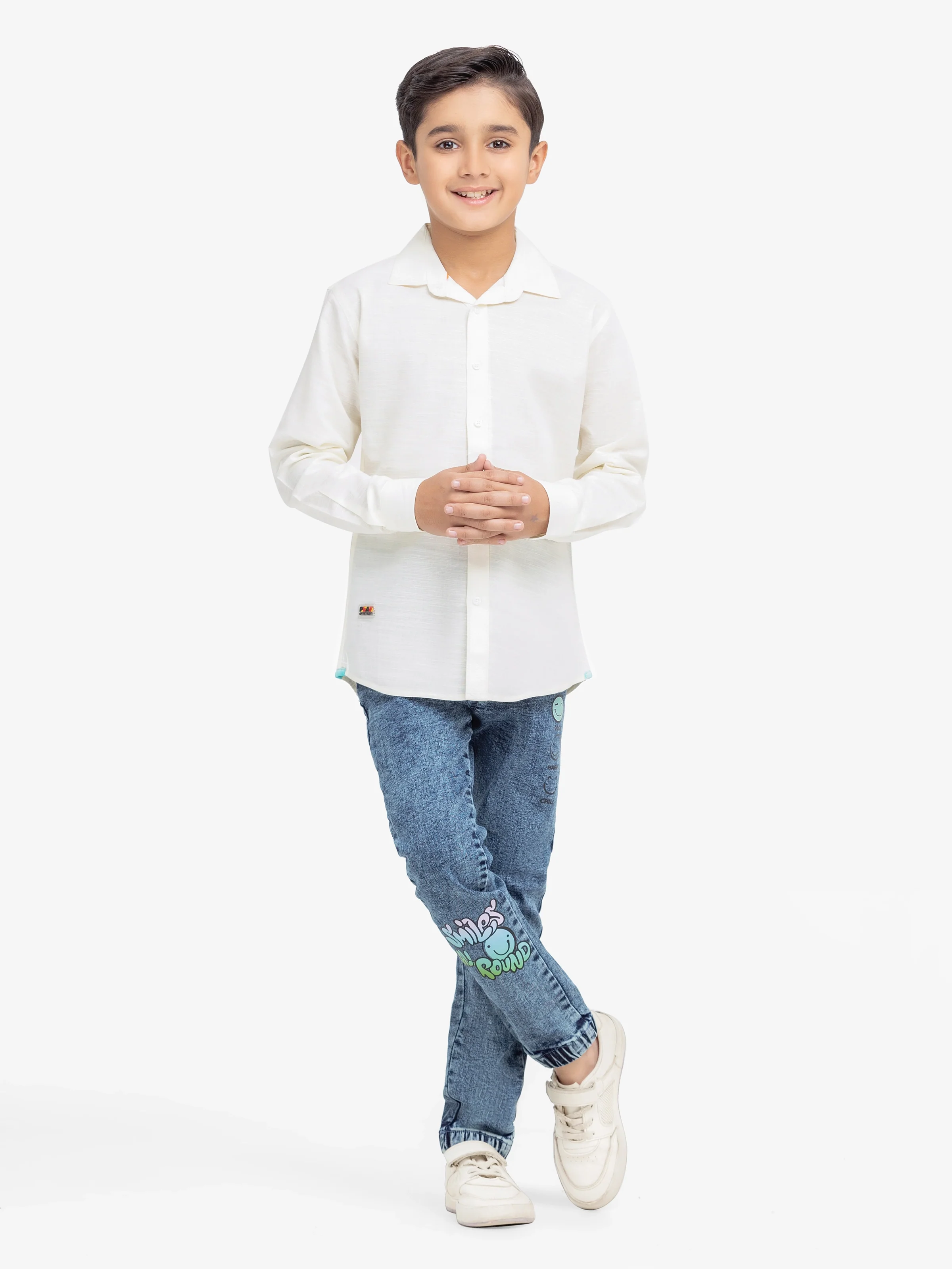 Boy's Cream Shirt - EBTS24-27570 - Image 2