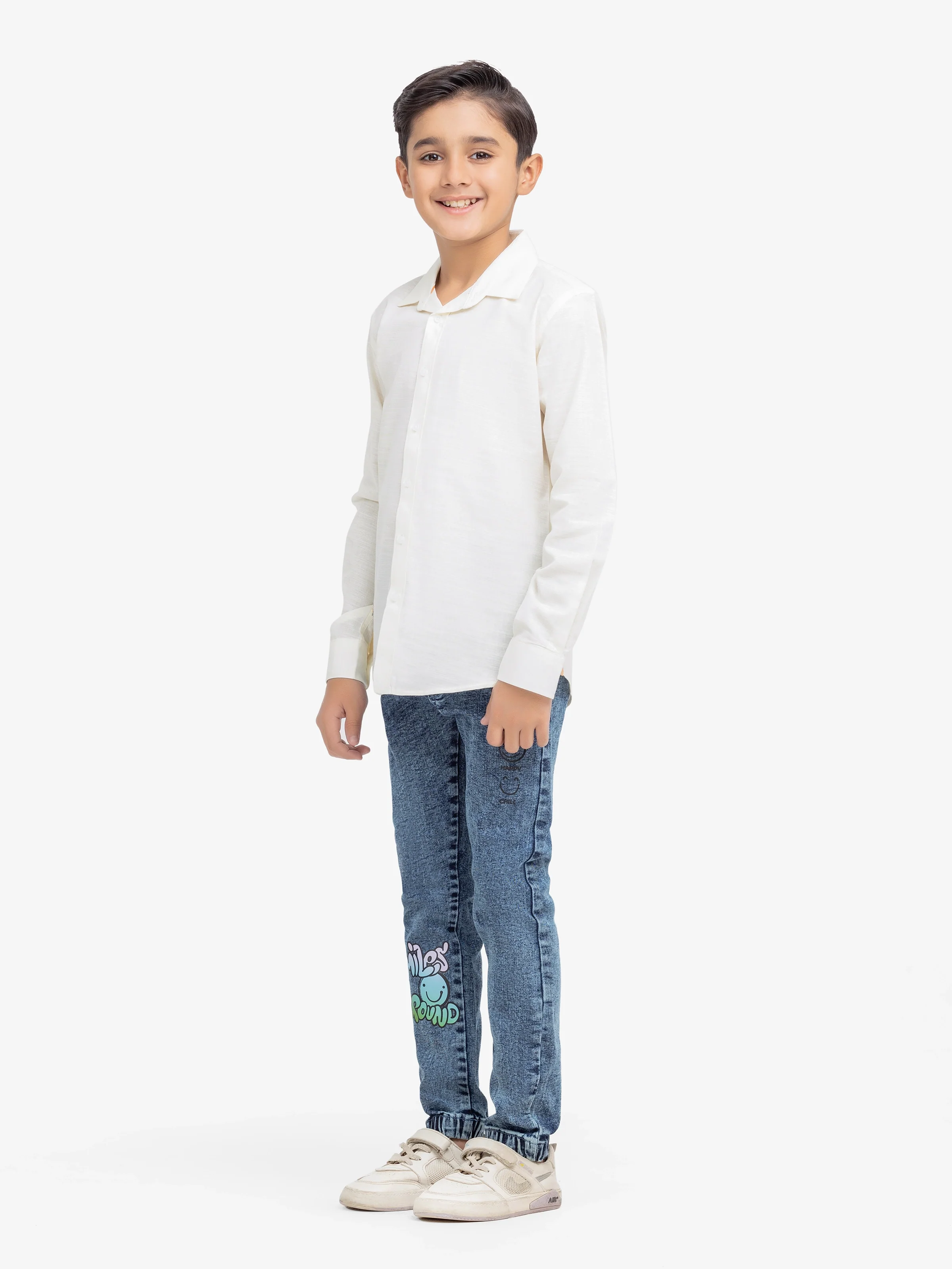 Boy's Cream Shirt - EBTS24-27570 - Image 4