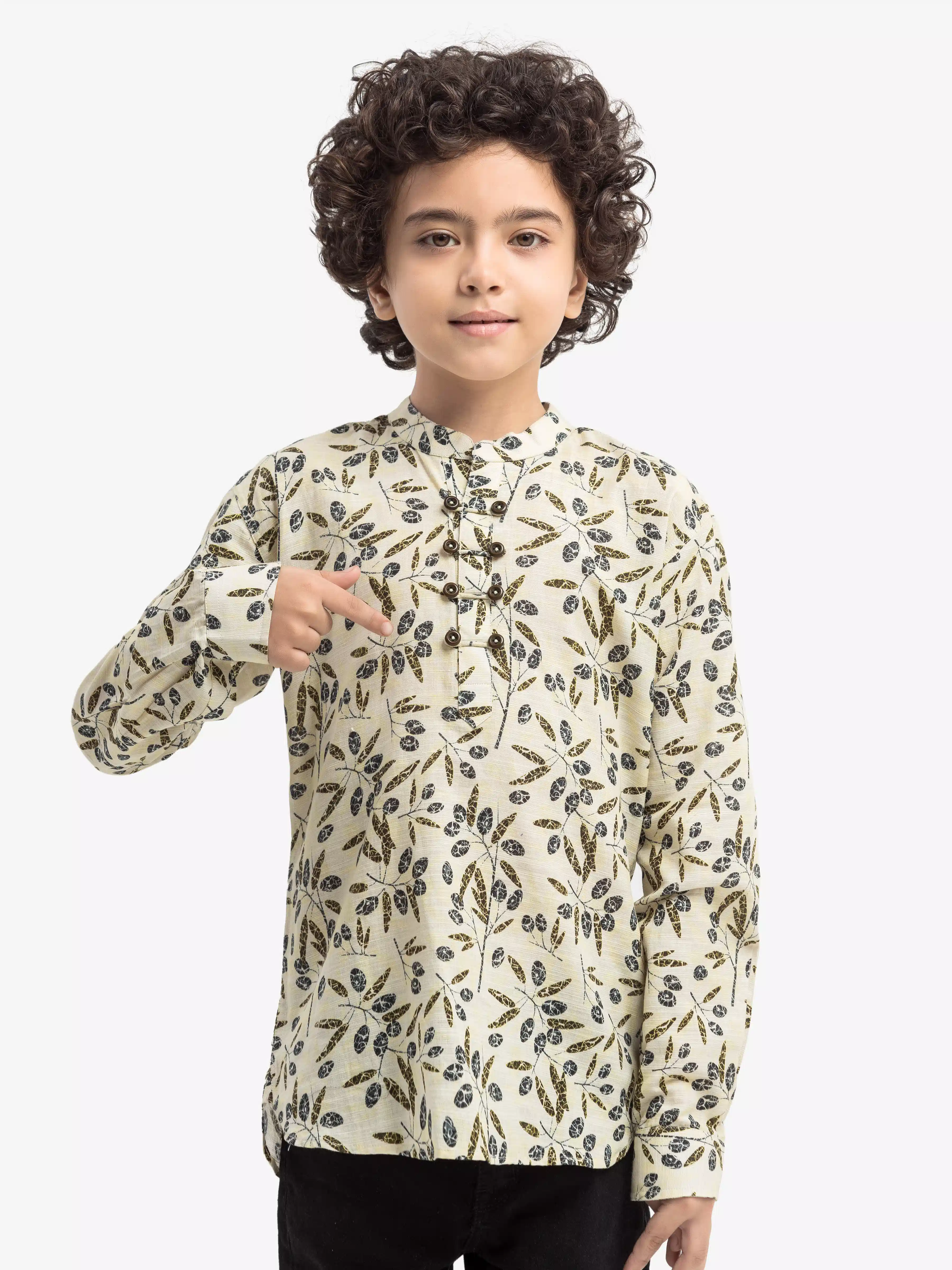 Boy's Cream Shirt - EBTS5-27646