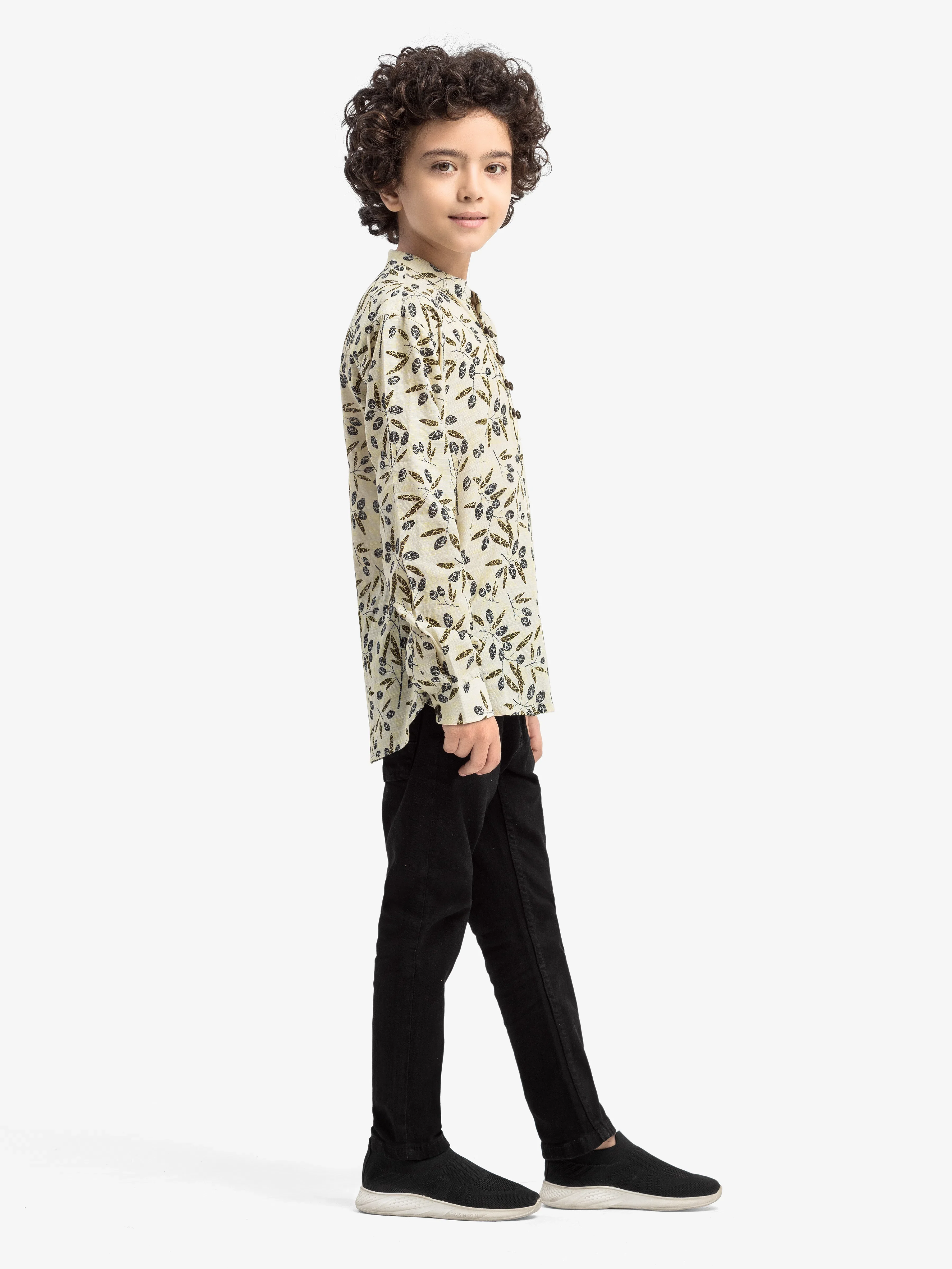 Boy's Cream Shirt - EBTS5-27646 - Image 4