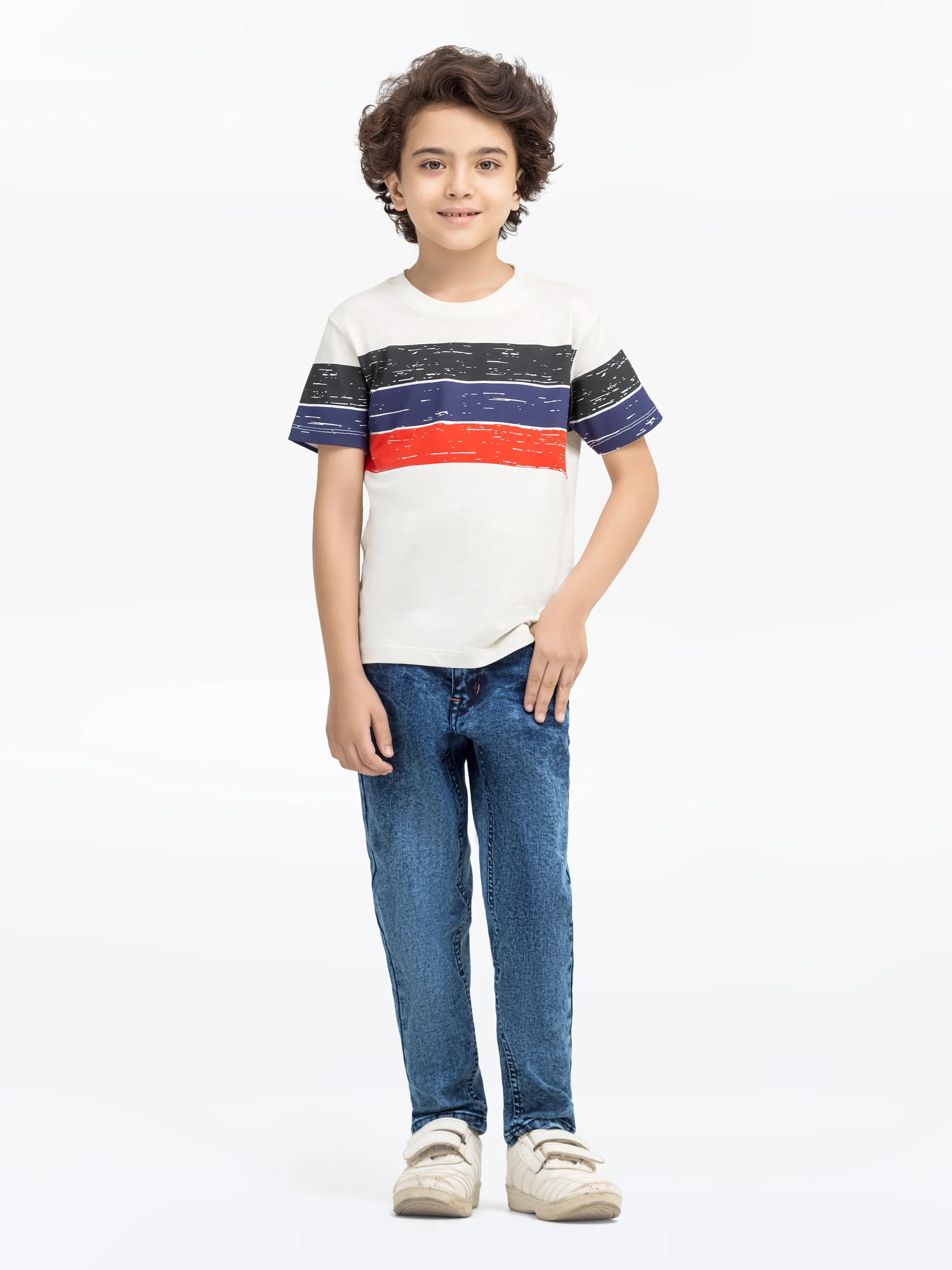 Boy's Cream T-Shirt - EBTTS24-006 - Image 2