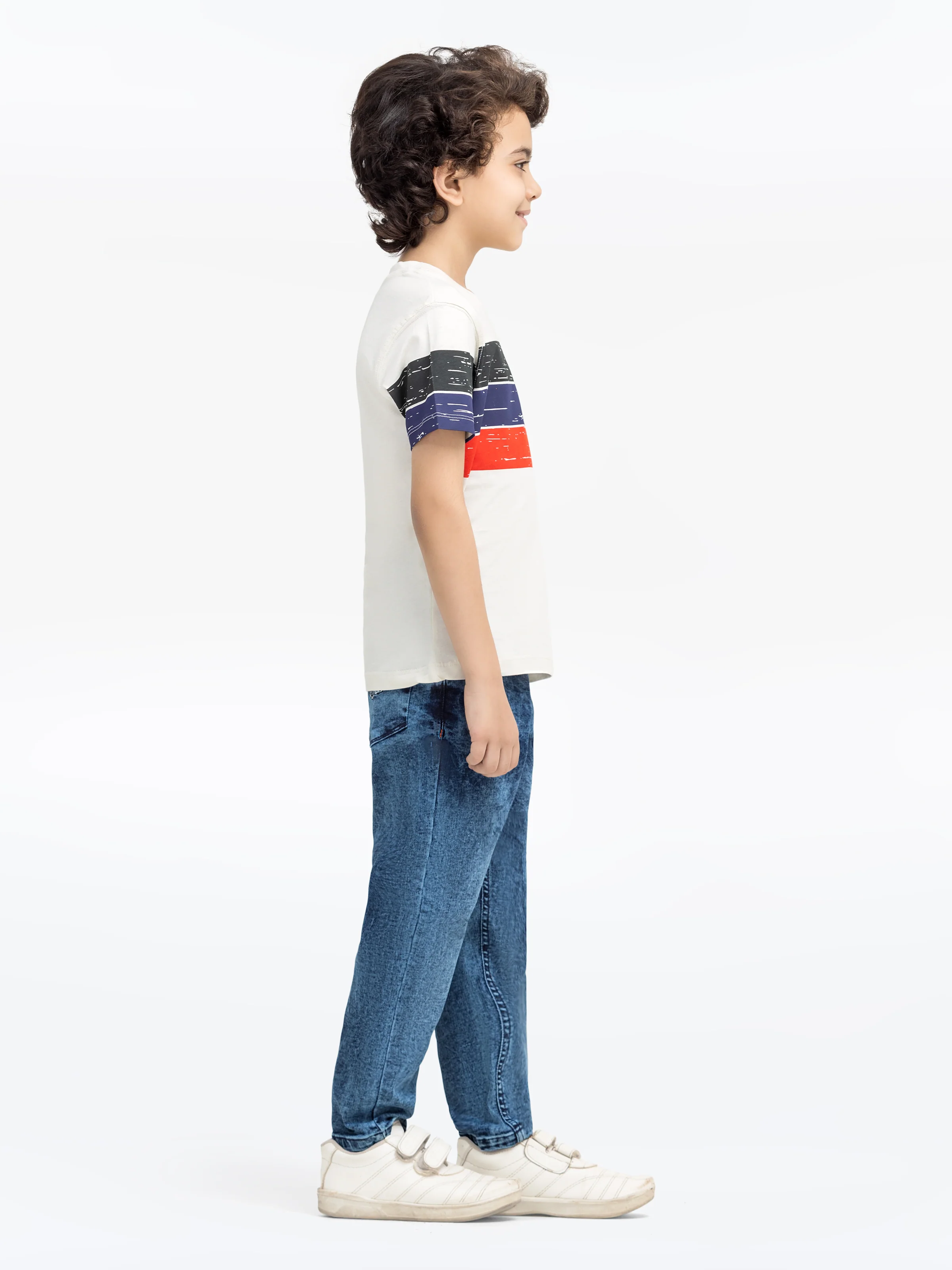 Boy's Cream T-Shirt - EBTTS24-006 - Image 3