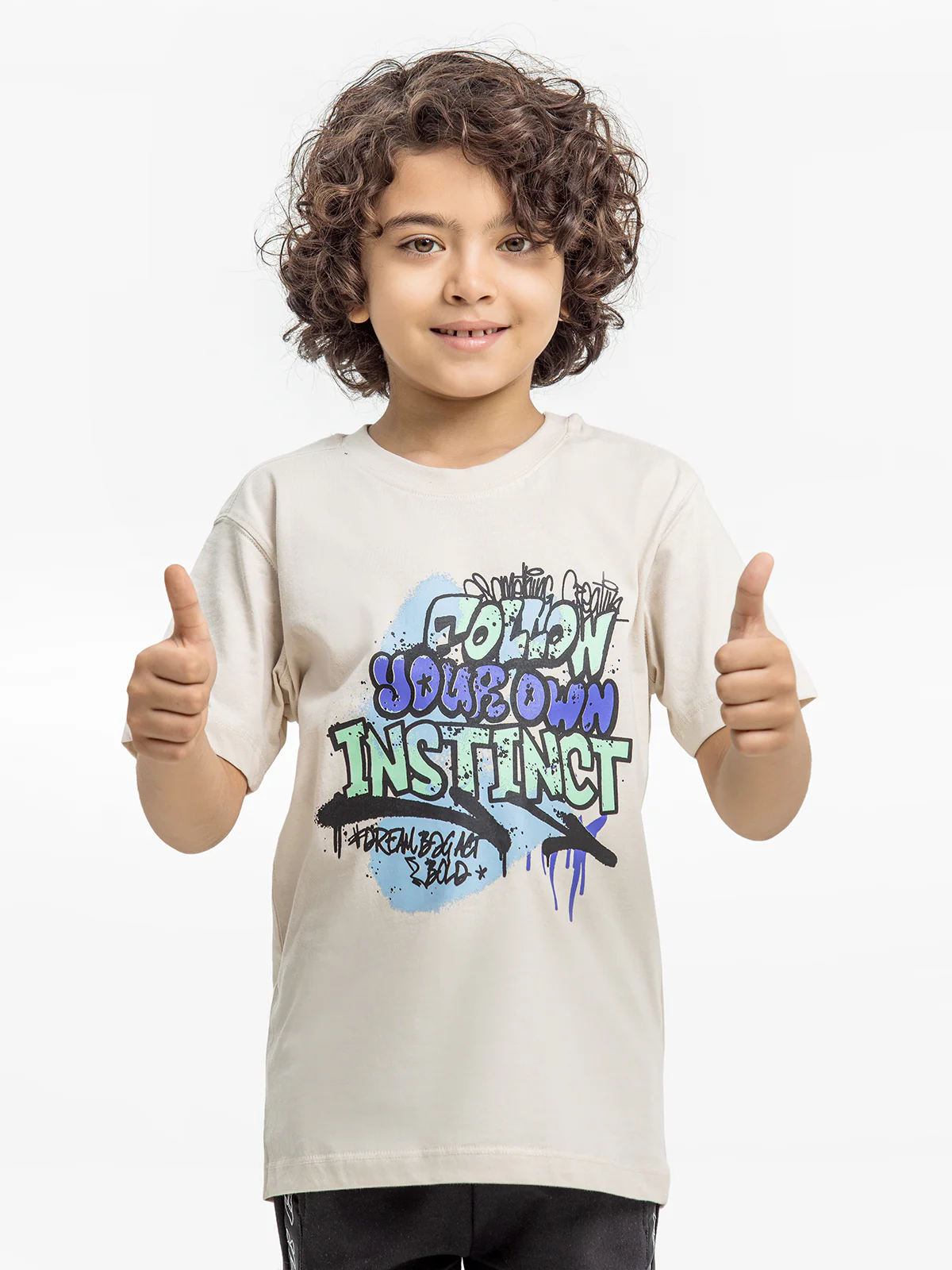 Boy's Cream T-Shirt - EBTTS24-017 - Image 2