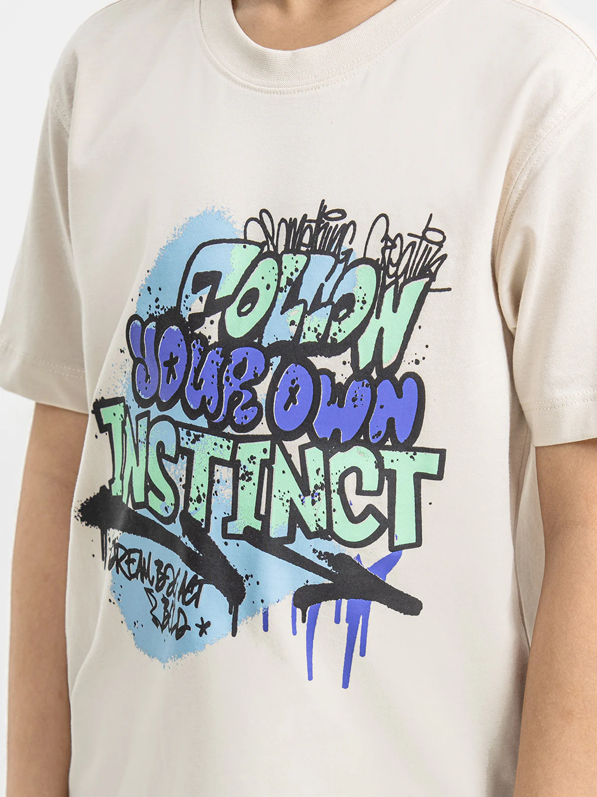 Boy's Cream T-Shirt - EBTTS24-017 - Image 3