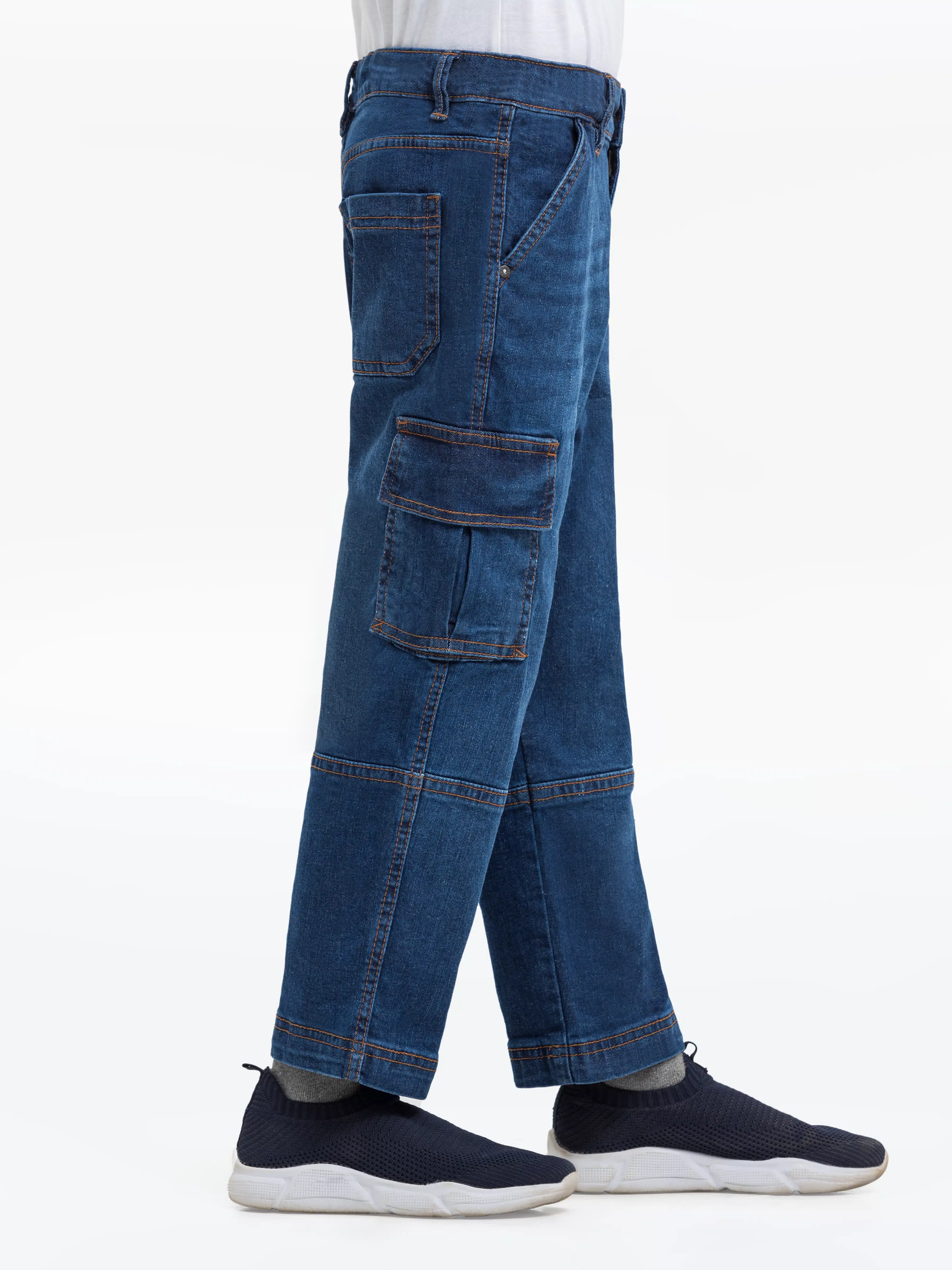 Boy's Dark Blue Denim Pant - EBBDP24-028 - Image 2