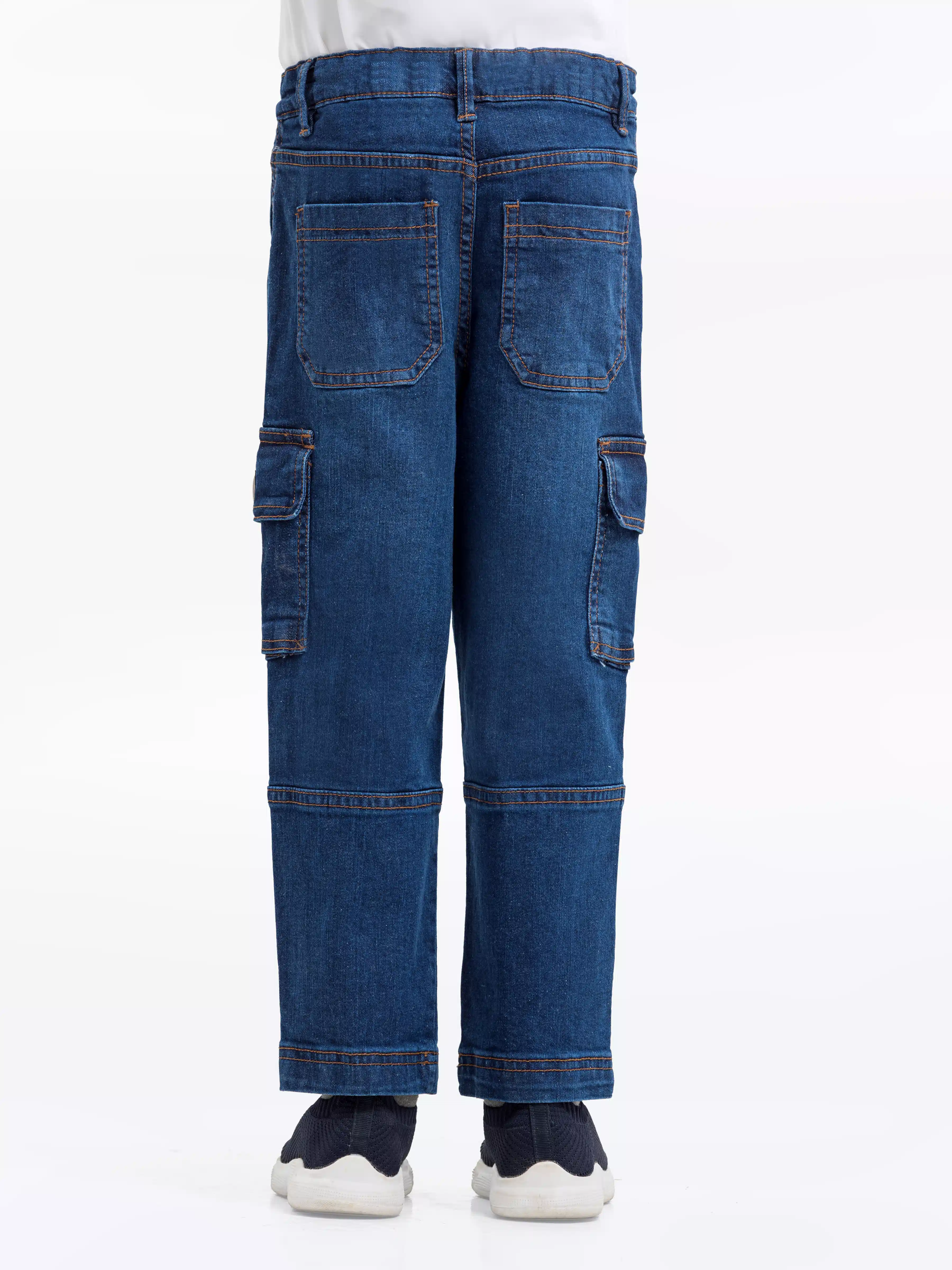 Boy's Dark Blue Denim Pant - EBBDP24-028 - Image 3