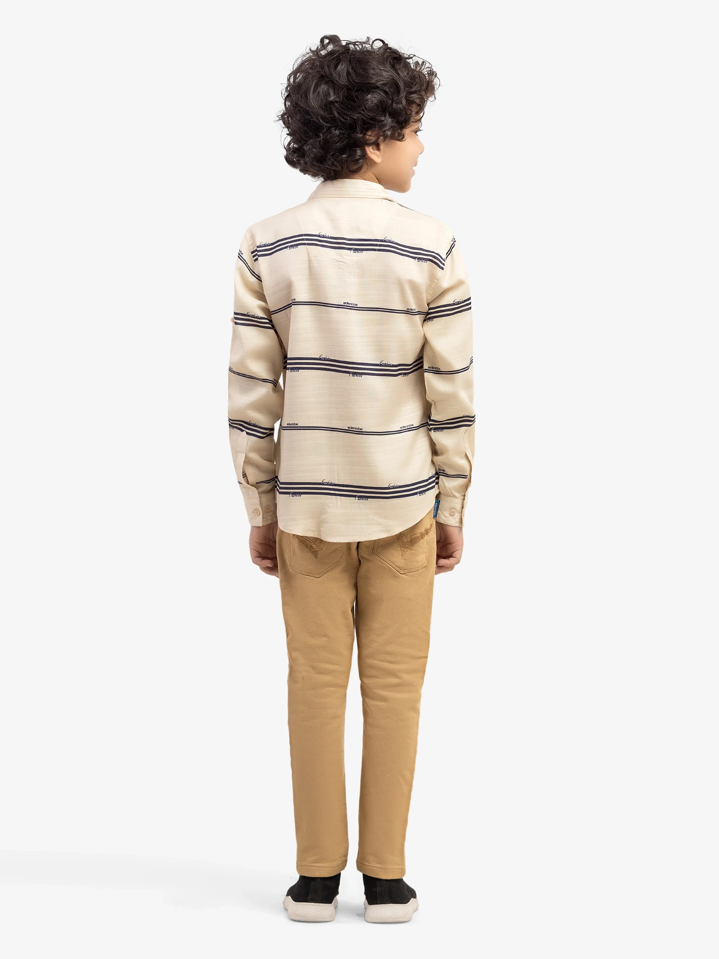 Boy's Dark Cream Shirt - EBTS5-27615 - Image 5