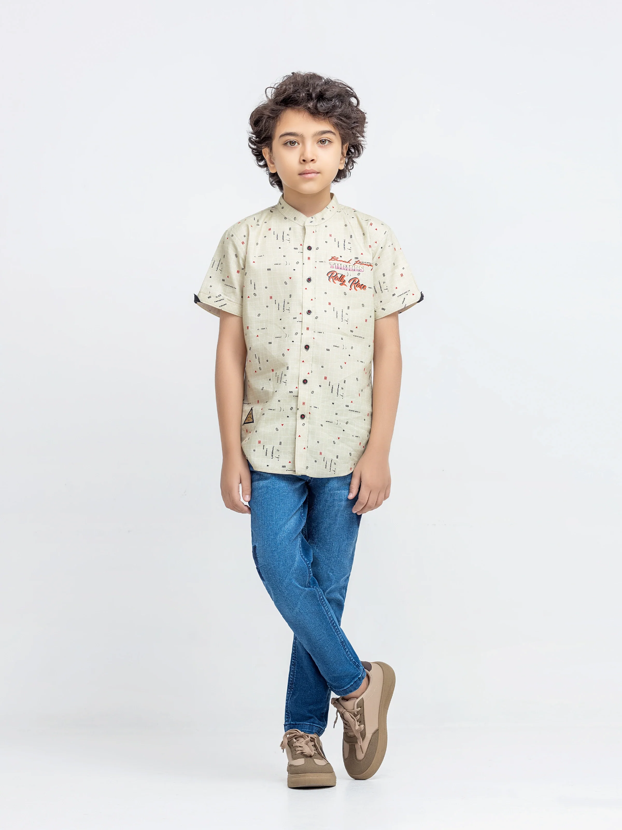 Boy's Dark Cream Shirt - EBTSH5-27682 - Image 2