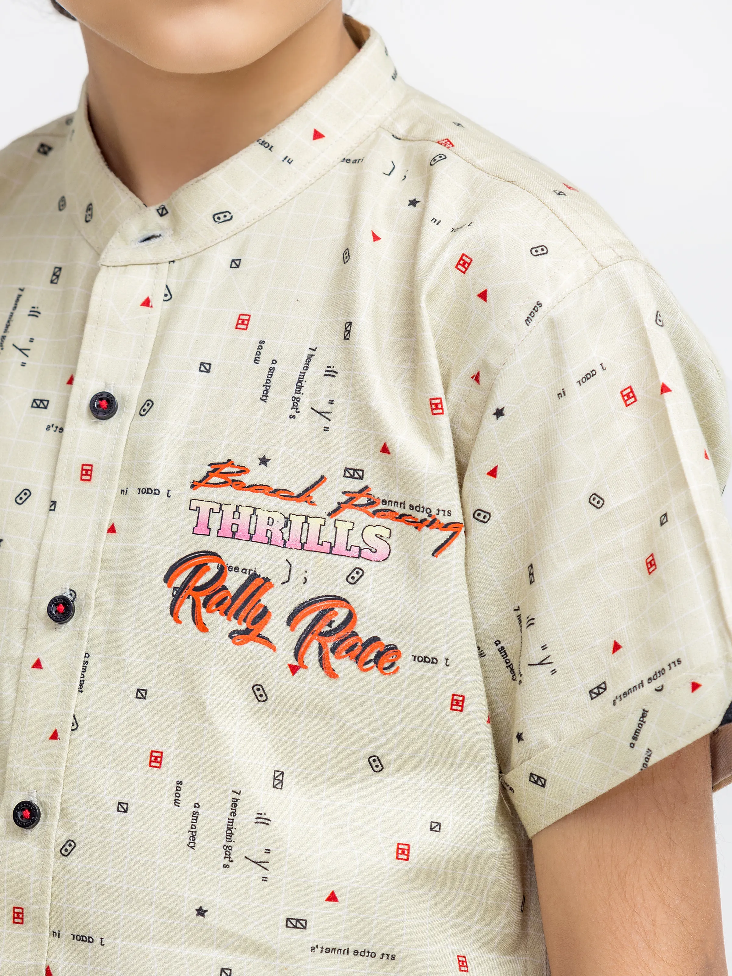 Boy's Dark Cream Shirt - EBTSH5-27682 - Image 4