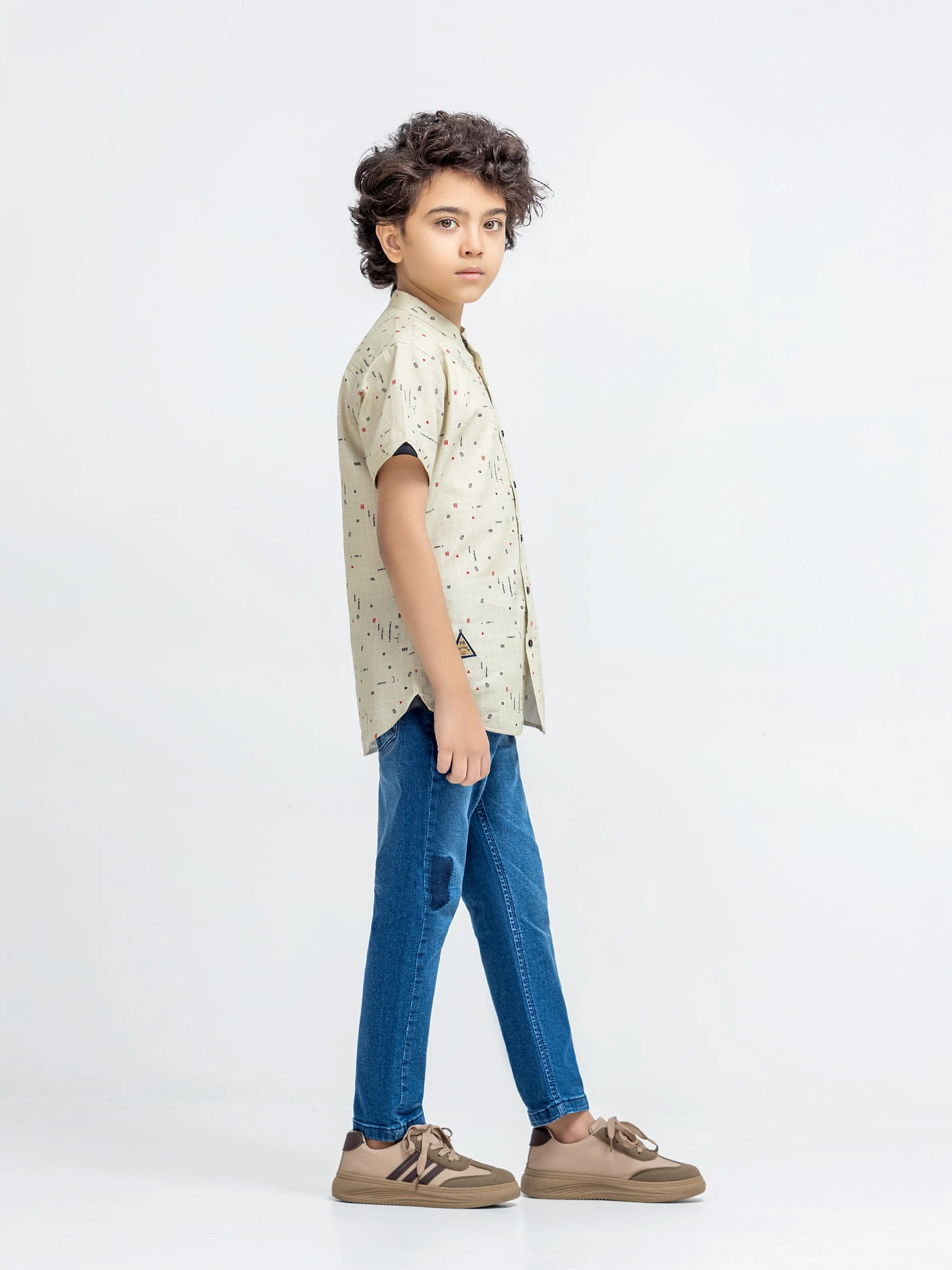 Boy's Dark Cream Shirt - EBTSH5-27682 - Image 5