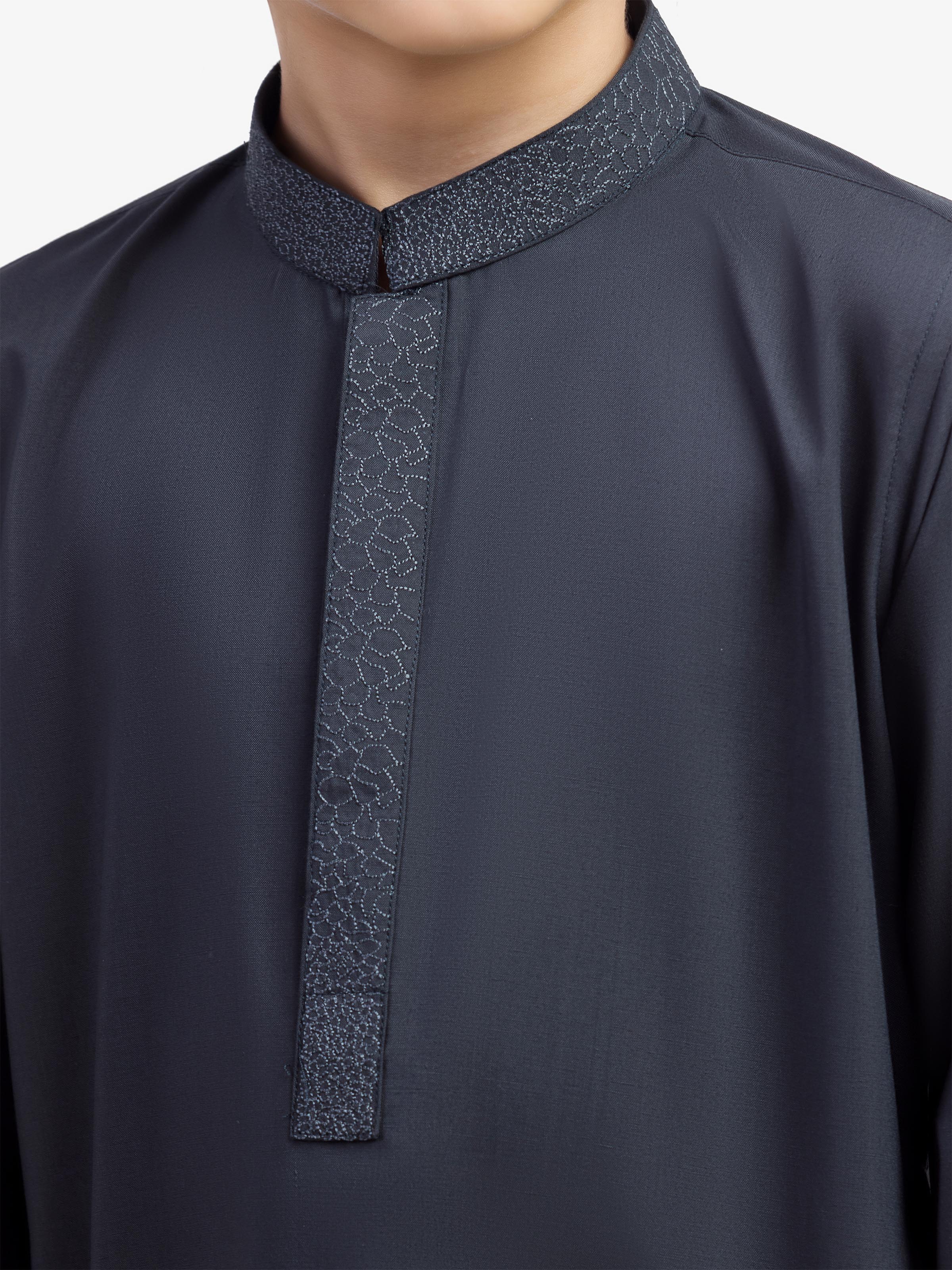 Boy's Dark Green Kurta Shalwar - EBTKS5-4050 - Image 3