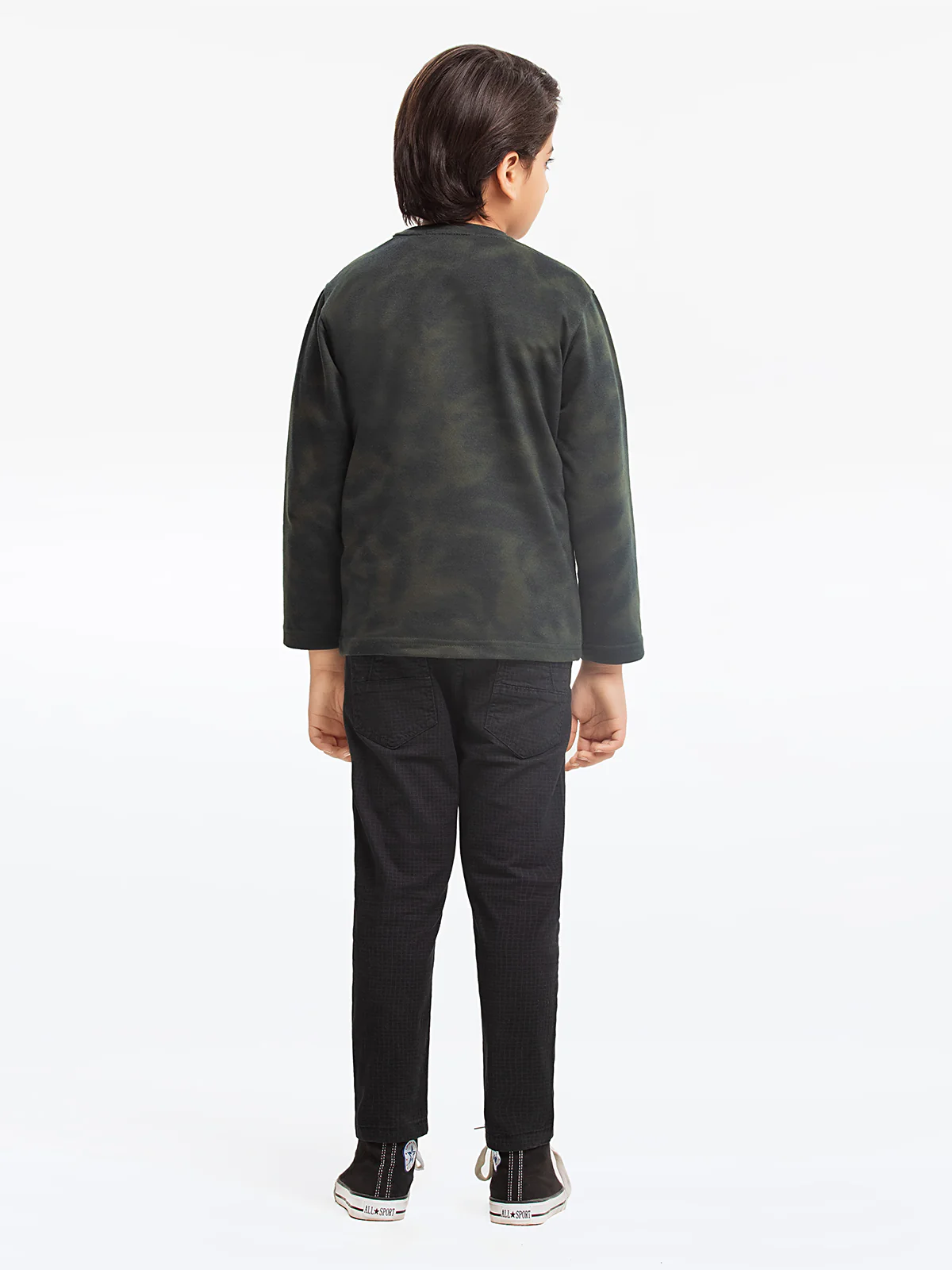 Boy's Dark Green Sweatshirt - EBTSS23-005 - Image 6