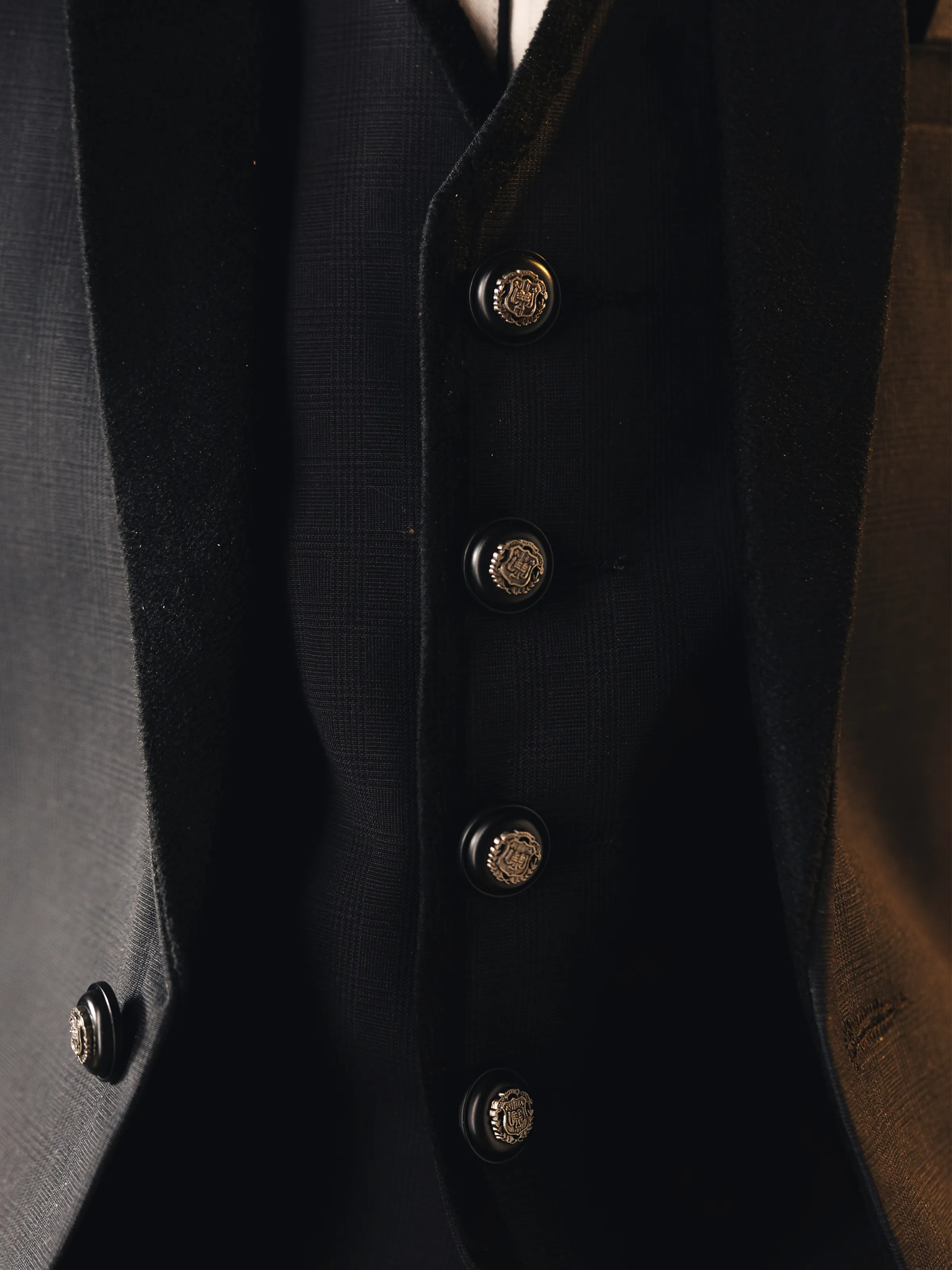 Boy's Dark Grey Shawl Collar Tuxedo Suit - EBTCPC5-4508 - Image 6