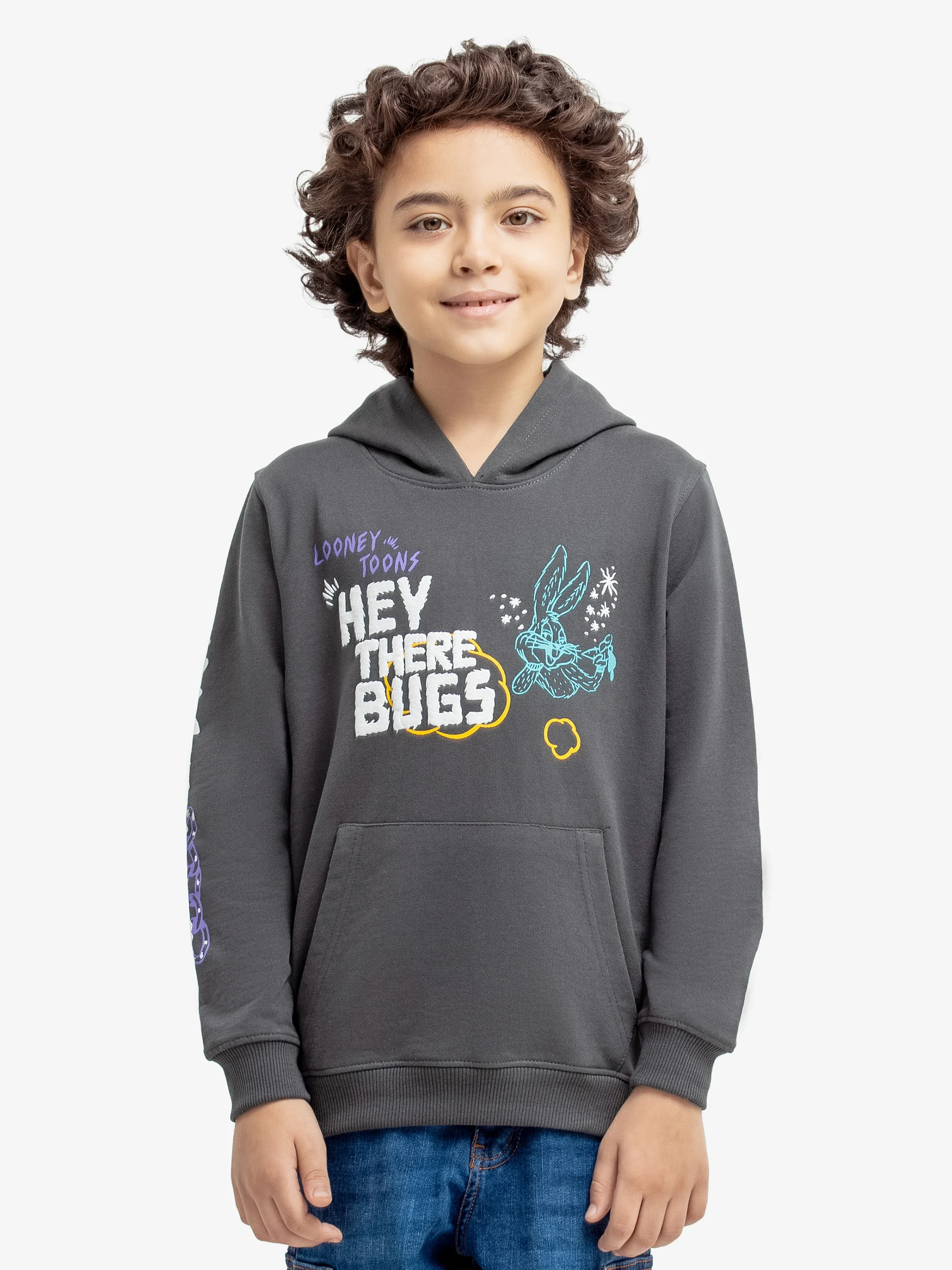 Boy's Dark Grey Hoodie - EBTH24-003 - Image 2